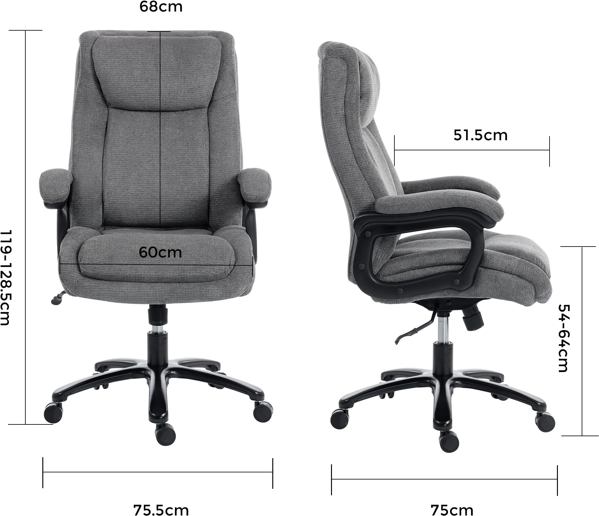 Duo Collection Chefsessel »Ivo 200 kg« () 1 Stk.bis zu 200 kg belastbar, besonders robust