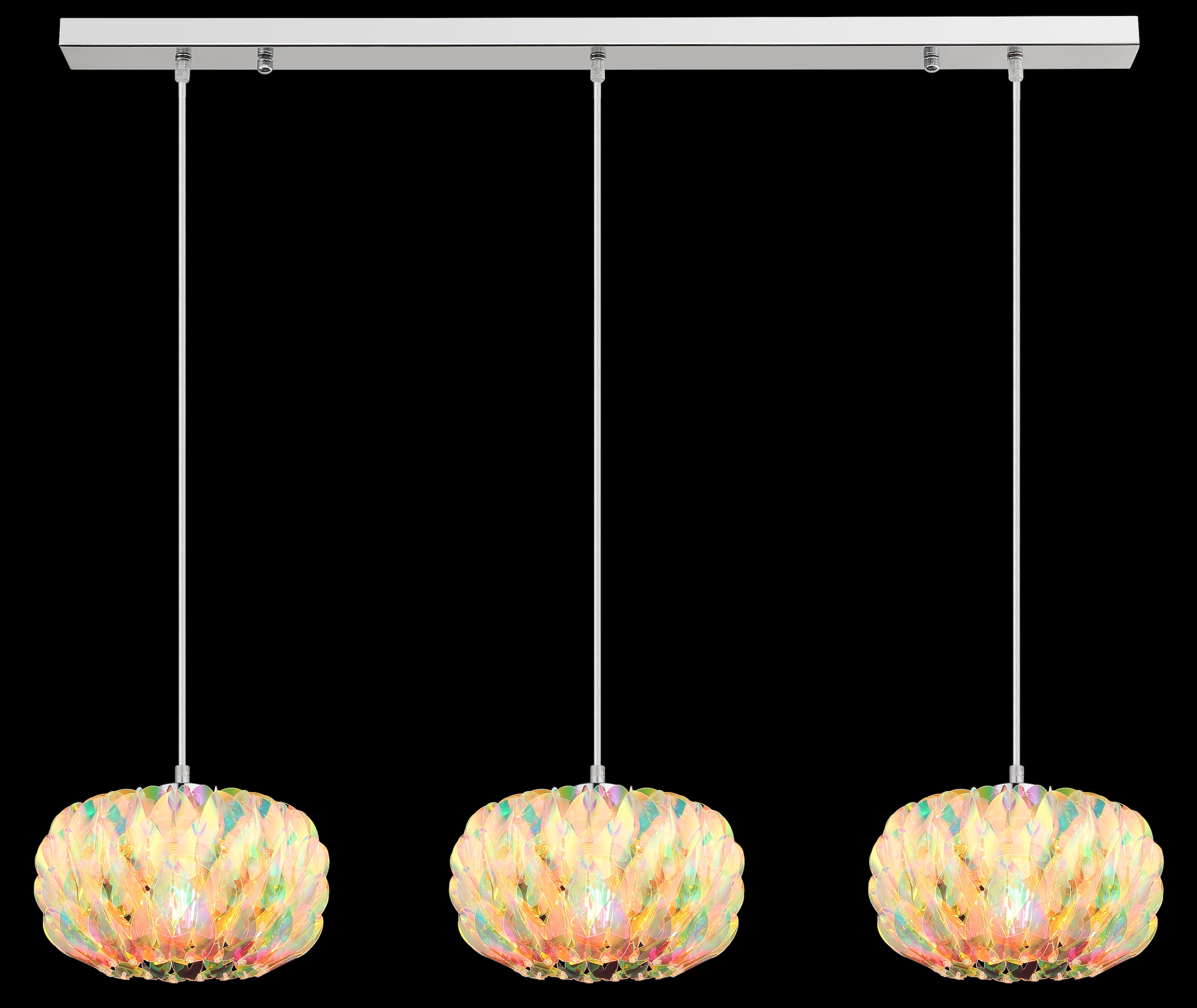 GLOBO LIGHTING Hängeleuchte »JUANA« E27 1 Stk. Verchromte Hängeleuchte mit Klarglas, modern & flexibel