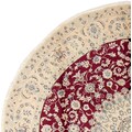 morgenland Wollteppich »Nain Medaillon Rosso scuro 242 x 242 cm«, rund, 1 mm Höhe, Unikat mit Zertifikat