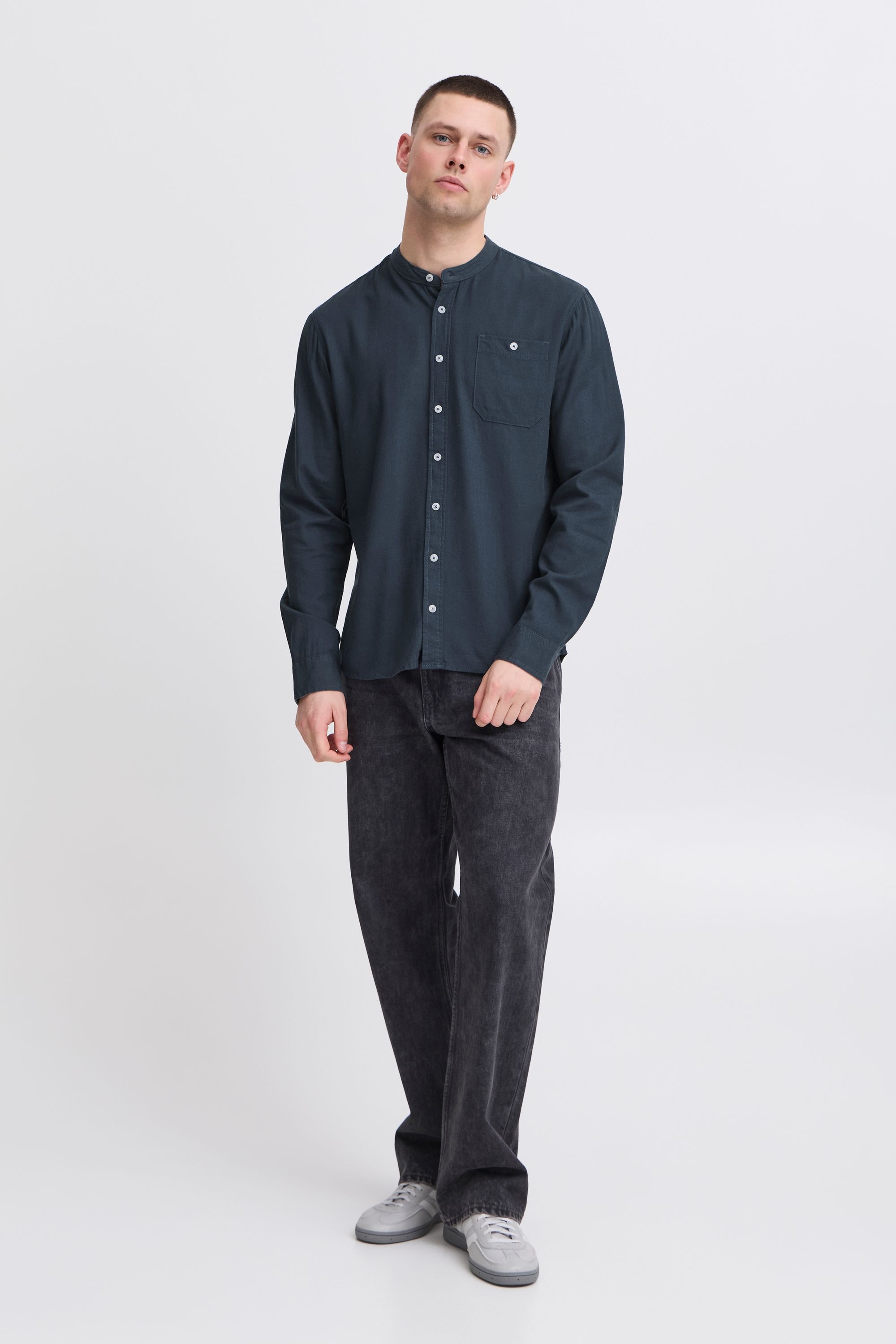 Blend Langarmhemd »Langarmhemd BHBobby Shirt mandarin«