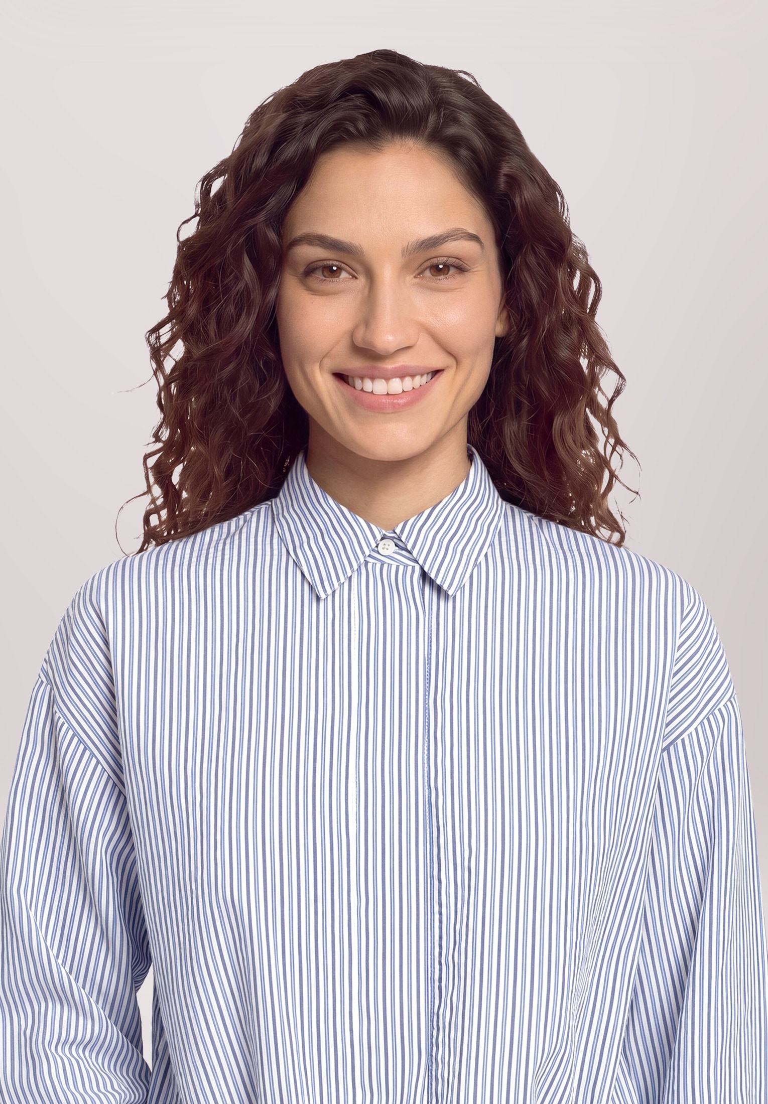 Cartoon Klassische Bluse »Damen mit Raffung«