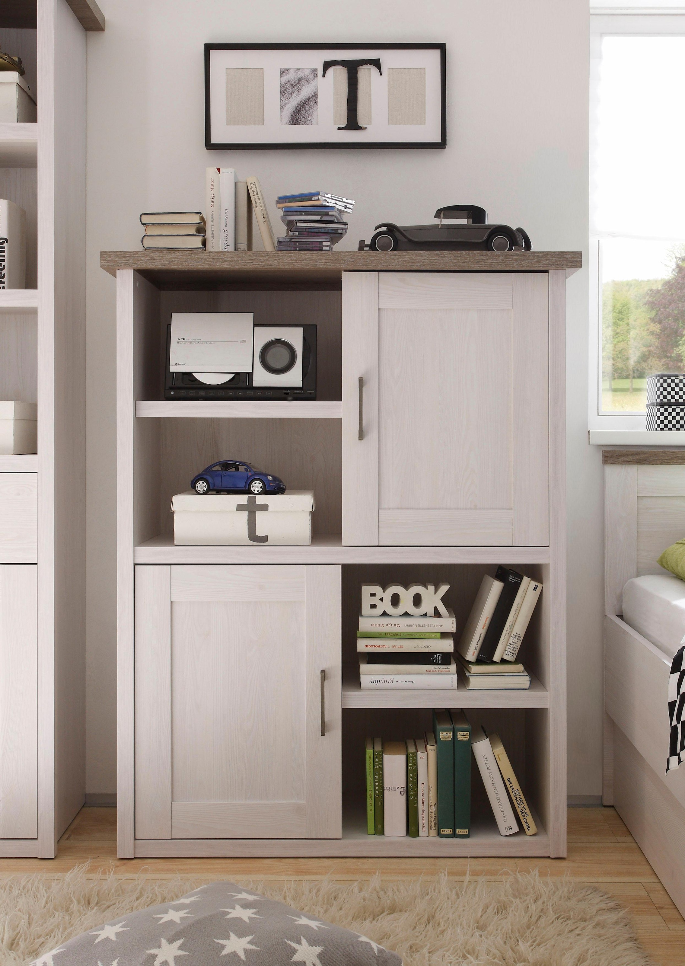 Begabino Hochkommode "Luca Kommode Schrank Schlafzimmer" Regalschrank Kleid günstig online kaufen