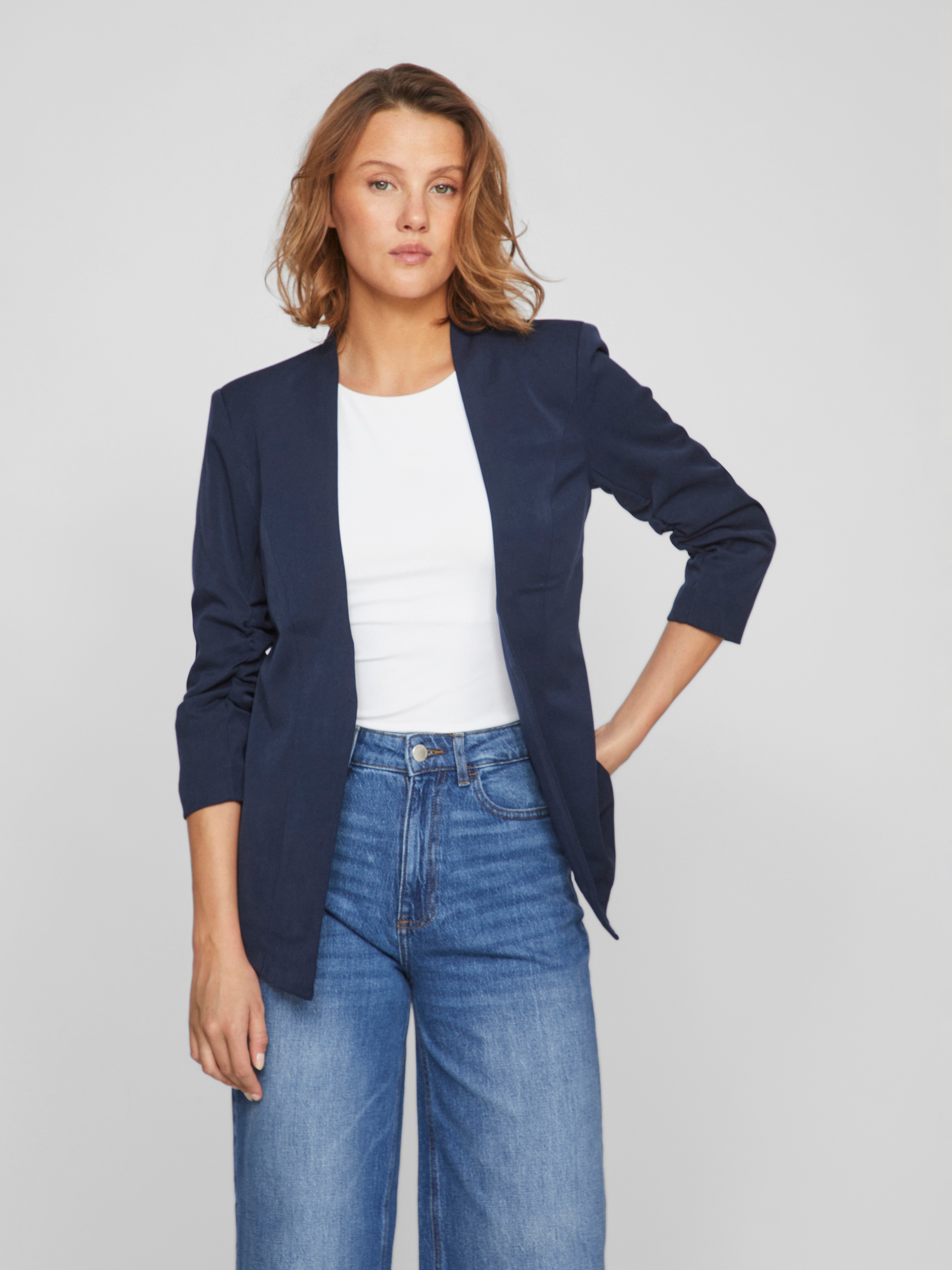 Vila Kurzblazer "VIHER NEW 3/4 BLAZER -NOOS" Materialmix, regular fit günstig online kaufen
