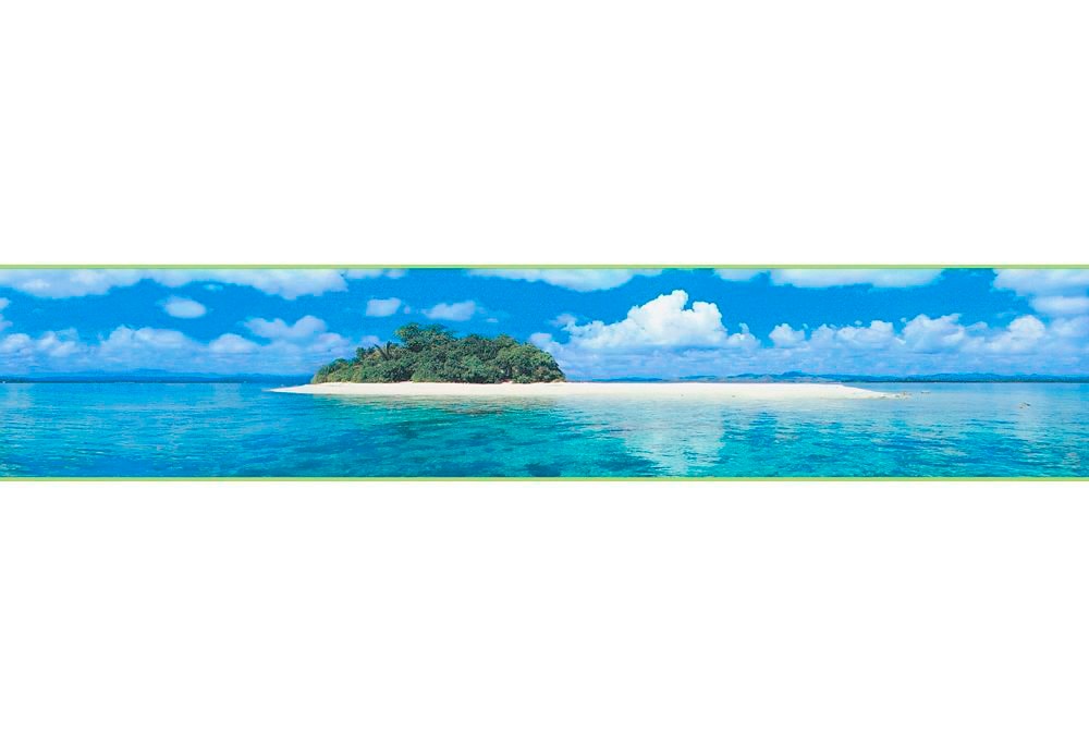 Bordüre »Stick Ups«, Modern Tapete Natur Bordüre Selbstklebend Strand Meer Blau Grün