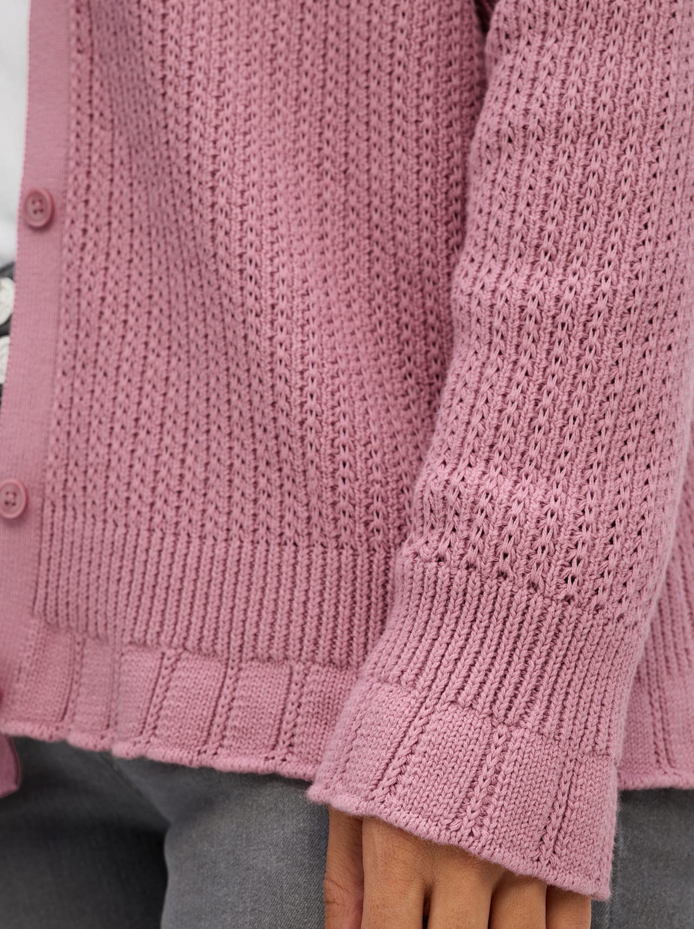 Sheego Ajourstrickjacke