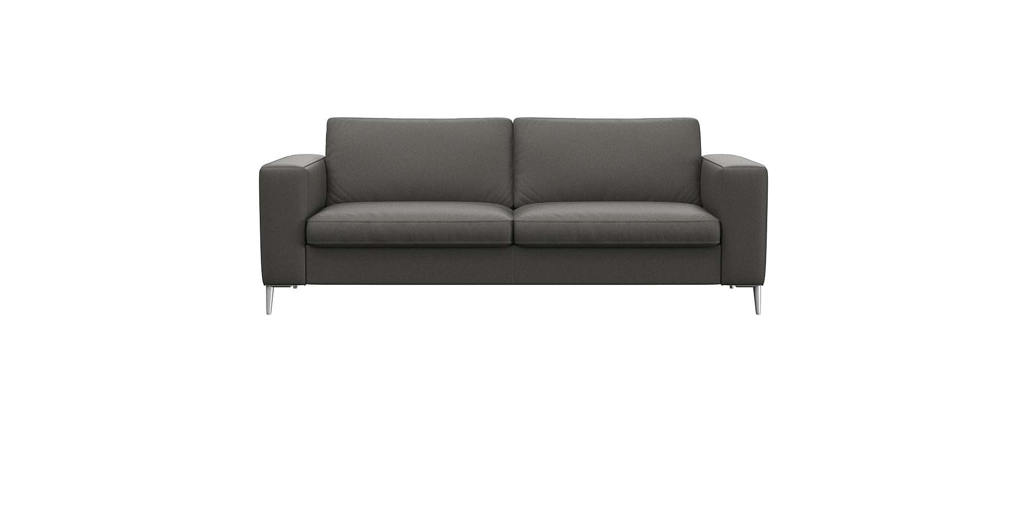 FLEXLUX 2,5-Sitzer "Fiore, super Sitzkomfort durch Kaltschaum im Sitz," breite Armlehnen, Füße Alu