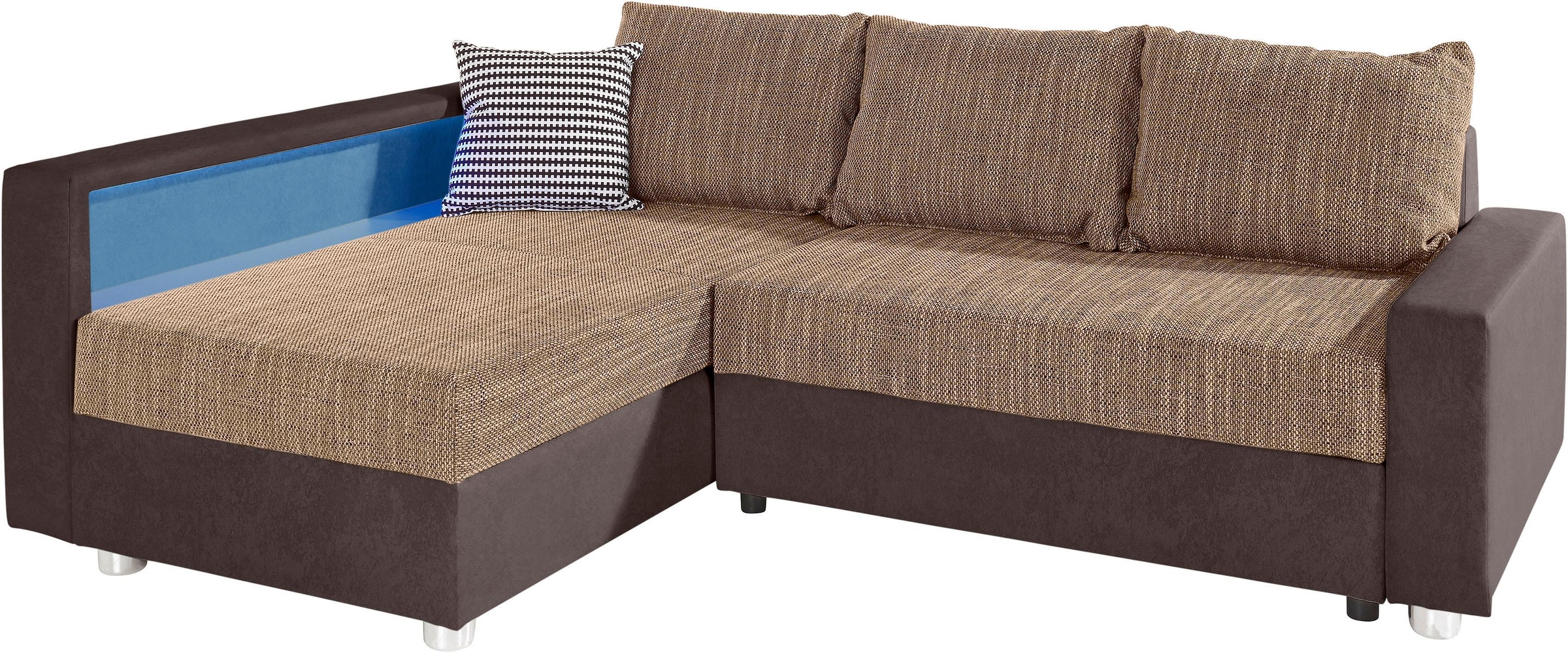 COLLECTION AB Ecksofa "Relax L-Form", inklusive Bettfunktion, Federkern, wa günstig online kaufen