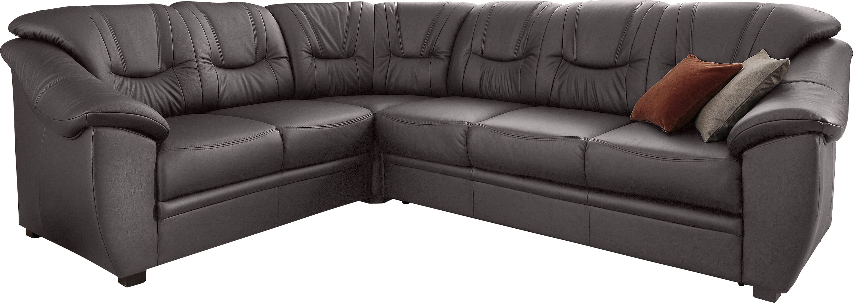 sit&more Ecksofa "Savona L-Form, B. 262 cm, Komfortsitz, Eckcouch mit Stoff- & Lederwahl" optional Schlaffunktion, Liegefl. 120x195 cm