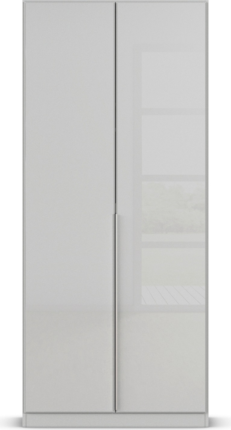 rauch Drehtürenschrank »Kleiderschrank Kleiderschränke Schrank Garderobe AGORDO mit Glasfront«, (in zwei Griff-Farben), durchdachte Innenausstattung, in 6 Breiten und 2 Höhen MADE IN GERMANY