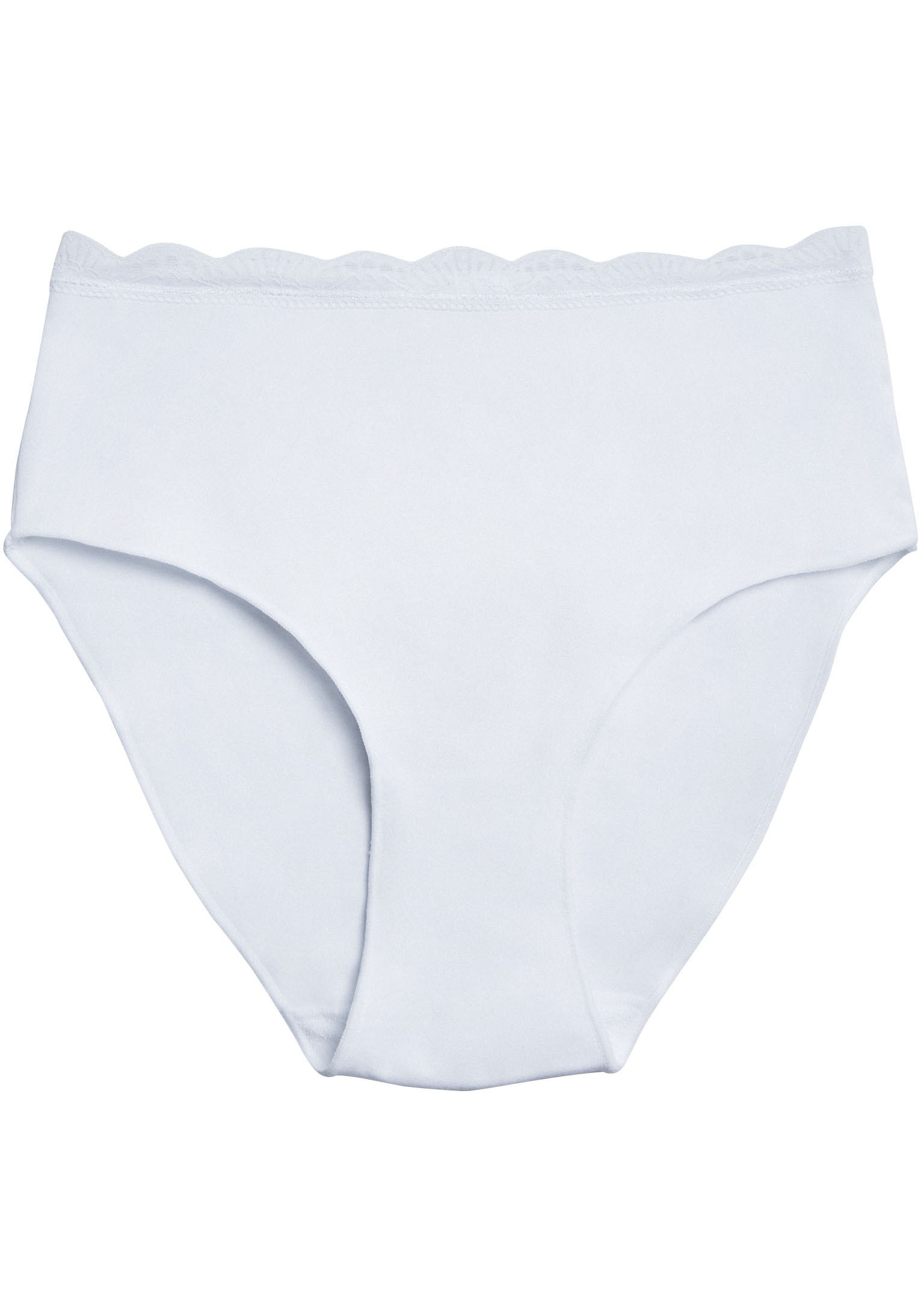 Thumbnail - YSABEL MORA Taillenslip "BASIC COLLECTION COTTON WITH LACE", (3er Pack), hochgeschnitten und mit zarter Spitze verfeiner...