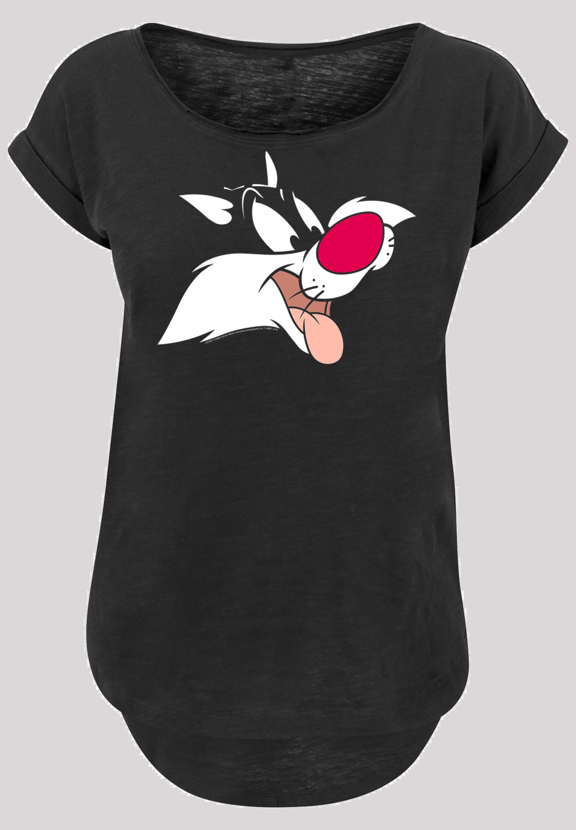 F4NT4STIC Kurzarmshirt "F4NT4STIC Damen Looney Tunes Sylvester with Ladies günstig online kaufen