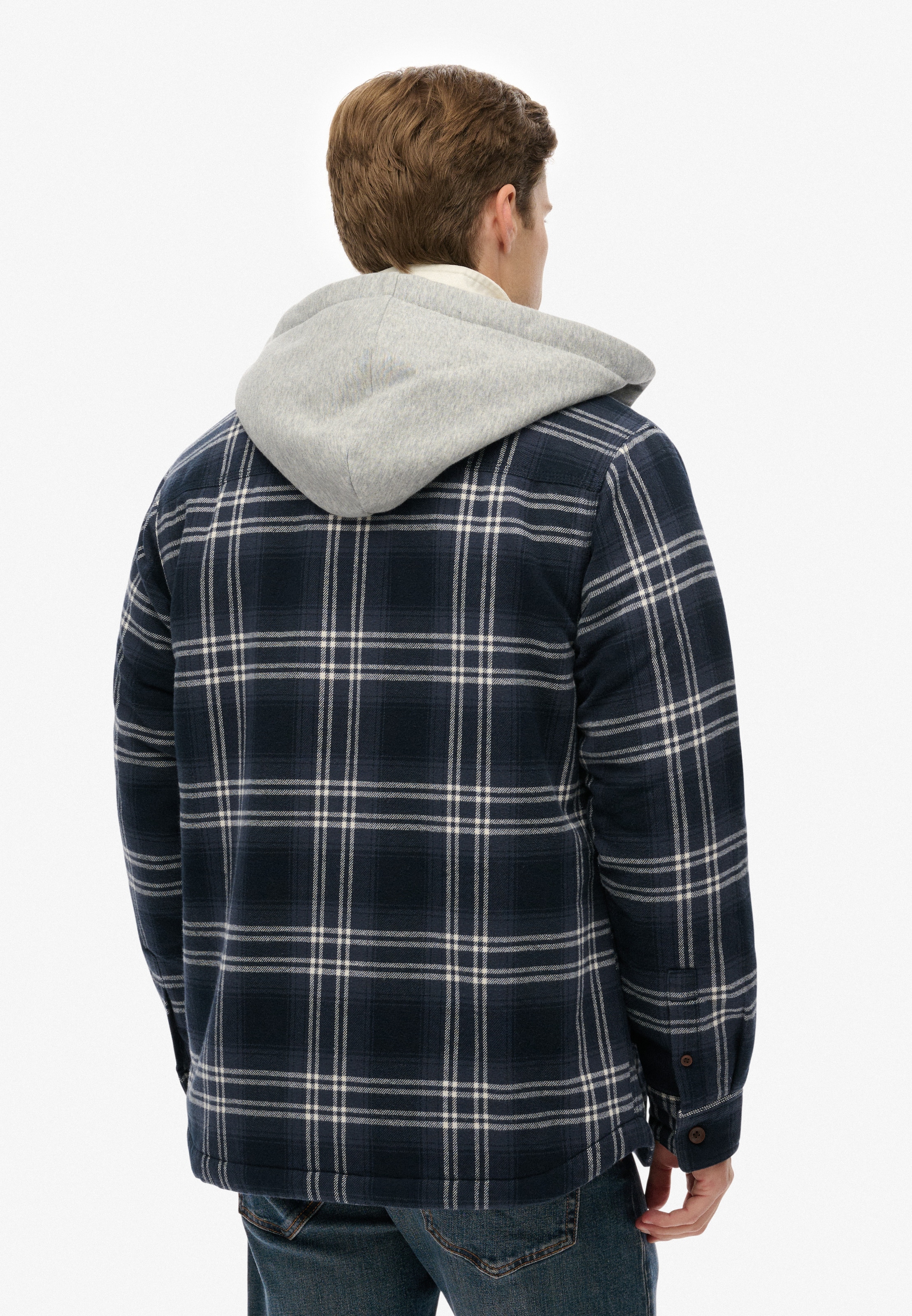 Superdry Langarmhemd "SURPLUS HOODED CHECK SHIRT" günstig online kaufen