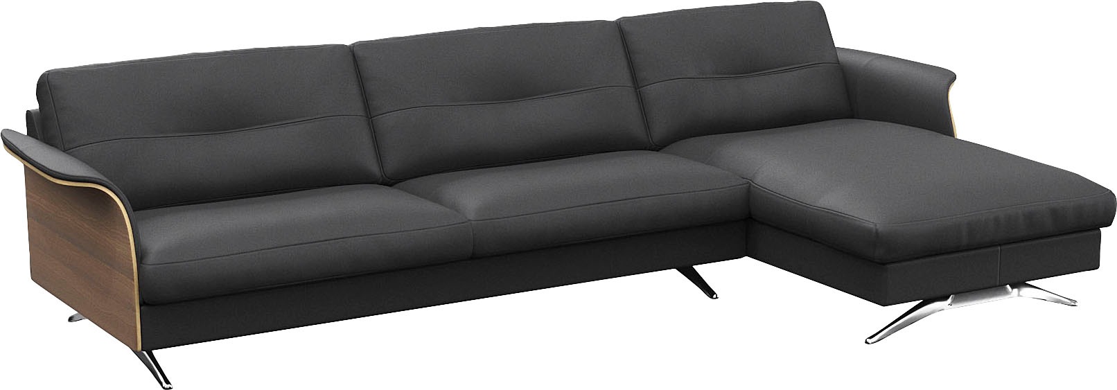 FLEXLUX Ecksofa »Glow Designsofa, bequem und komfortabel durch hochwertigen Sitzaufbau«, L-Form, Modernes skandinavisches Design
