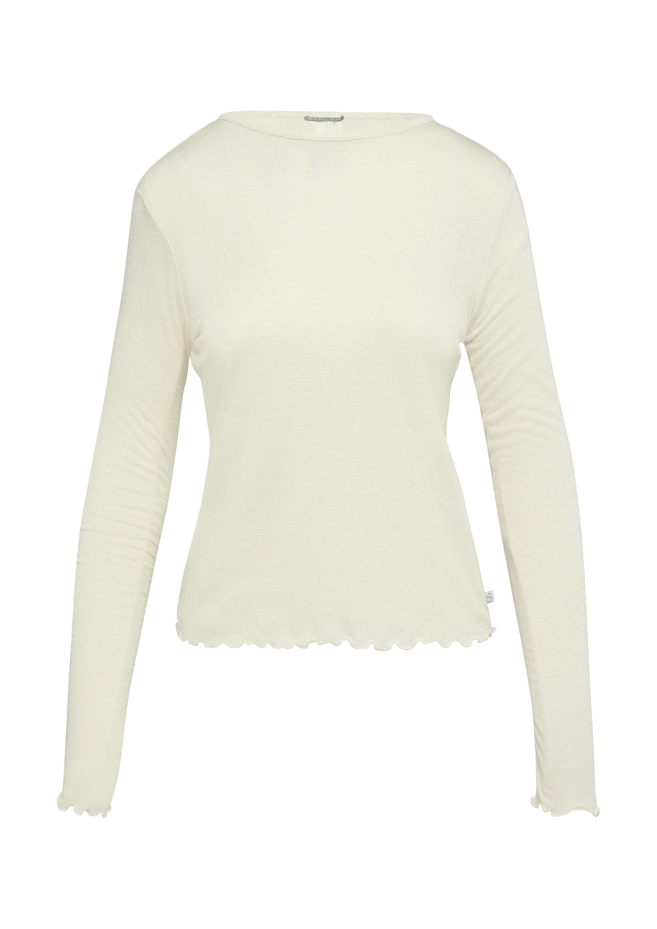 QS Longsleeve mit metallisierten Fasern