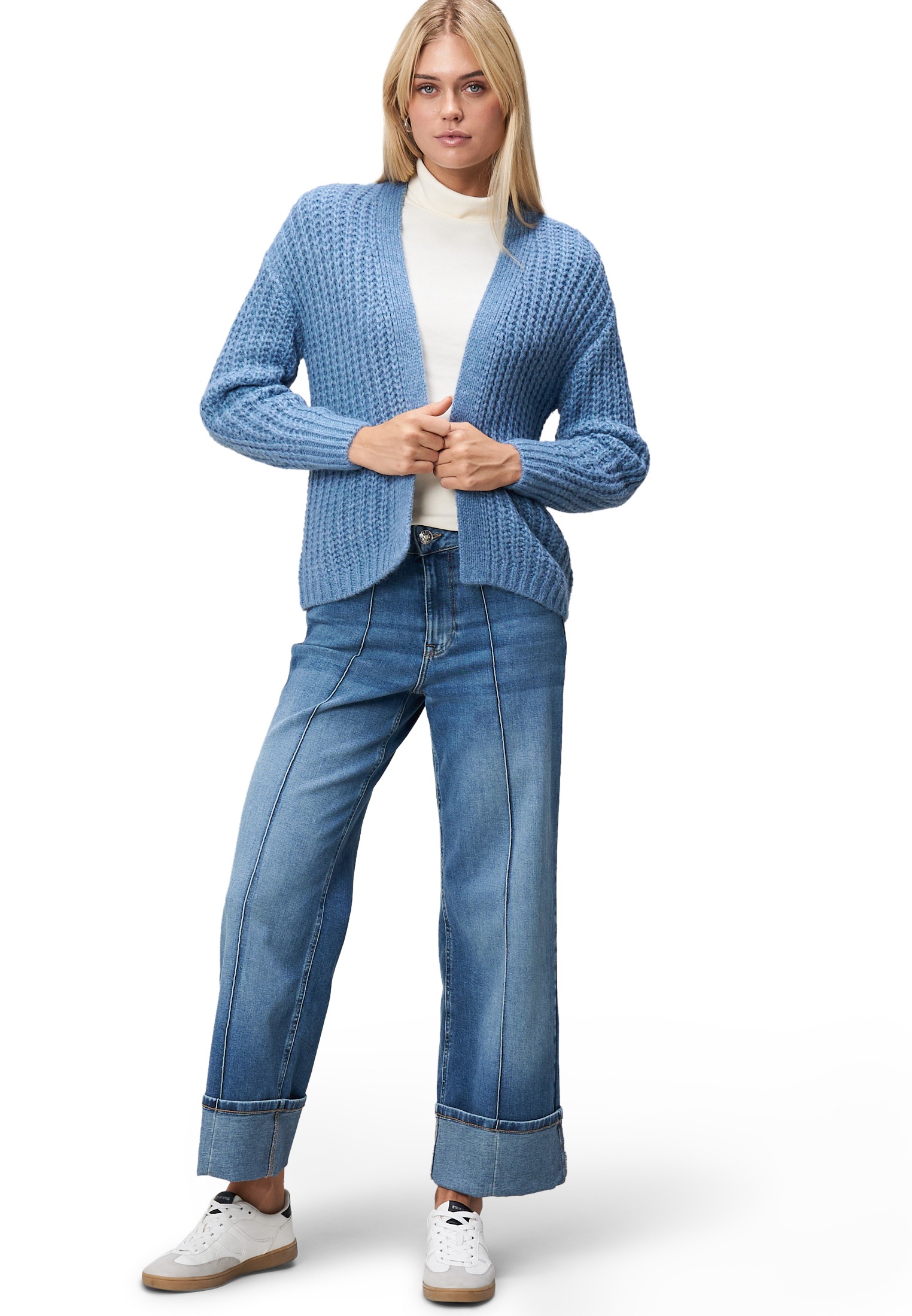 Zero Strickjacke »Damen offener Style« 1 Stk. Plain/ohne Details