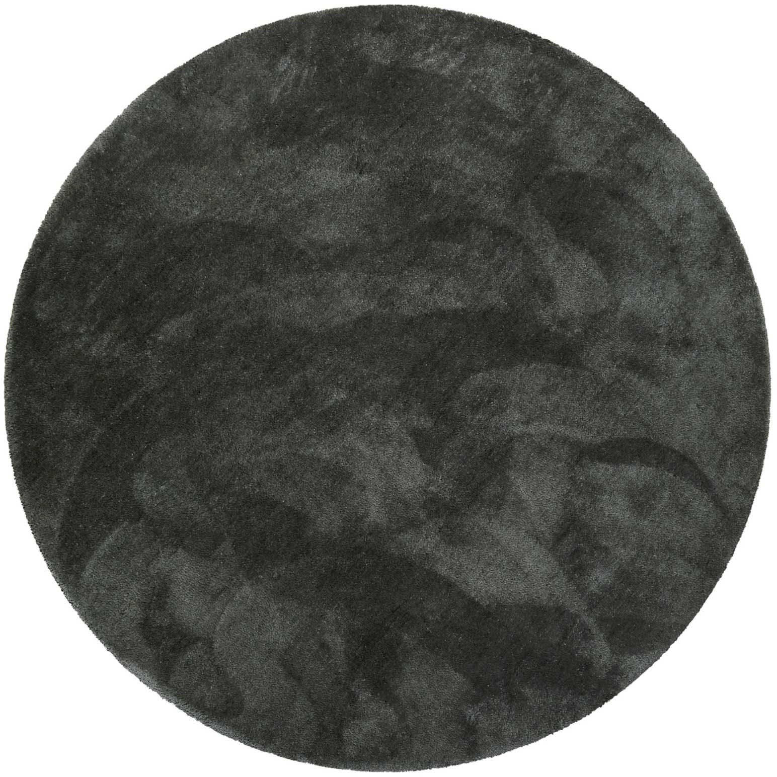 Hochflor-Teppich ESPRIT "Relaxx ESP-4150", grau (anthrazit), H:25mm Ø:200cm, Kunstfaser, Teppiche, Wohnzimmer, sehr große Farbauswahl, weicher dichter Hochflor 3