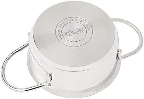 Fissler Kochtopf »häppchen, Ø 12 cm«, Edelstahl 18/10, (2 tlg.), Induktions-geeignet, inklusive Glasdeckel