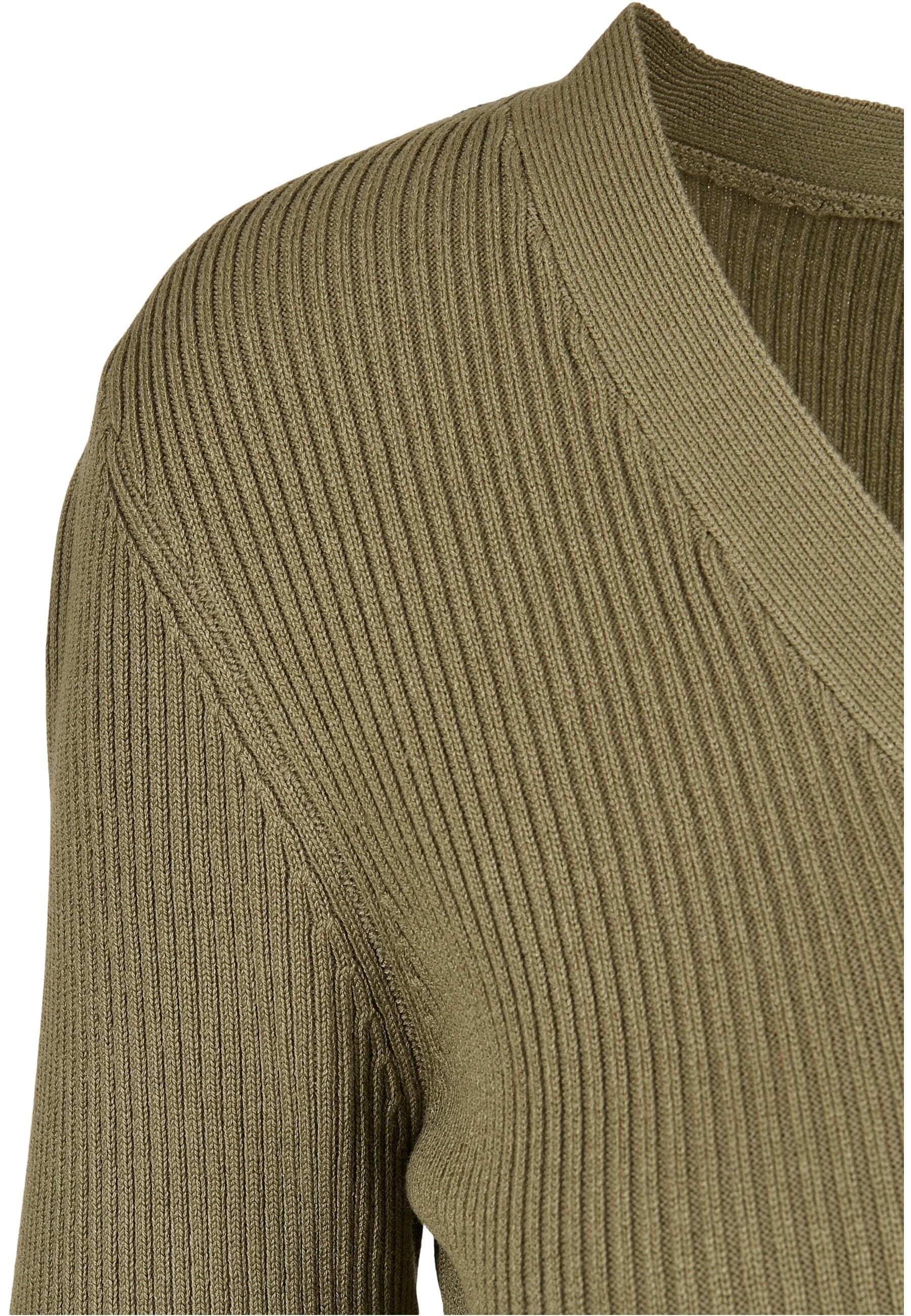 URBAN CLASSICS Strickjacke »Urban Classics Damen Ladies Short Rib Knit Cardigan«
