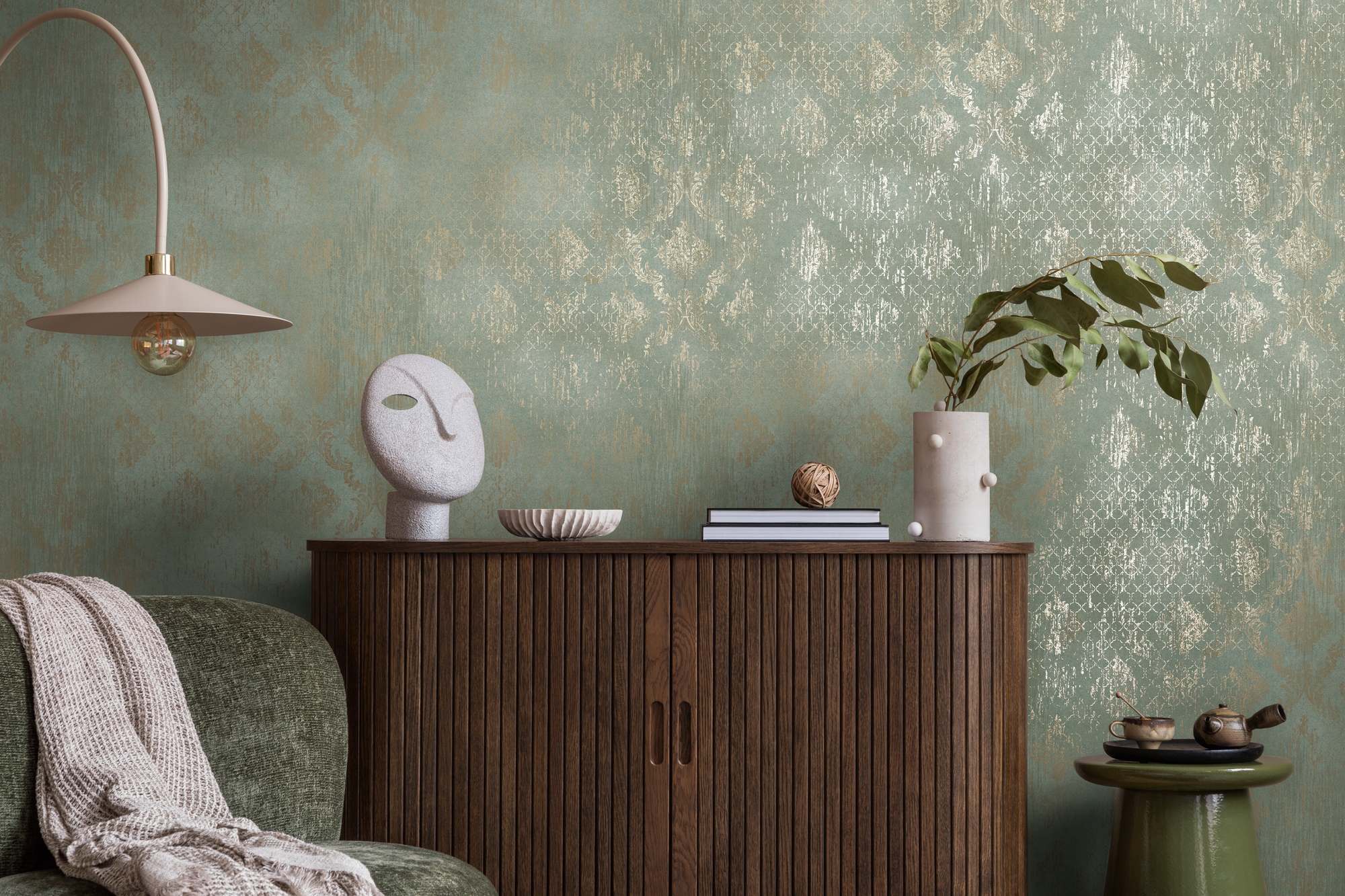living walls Vliestapete "Ornamenttapete diverse Farben strukturiert vintage" Barock strukturiert