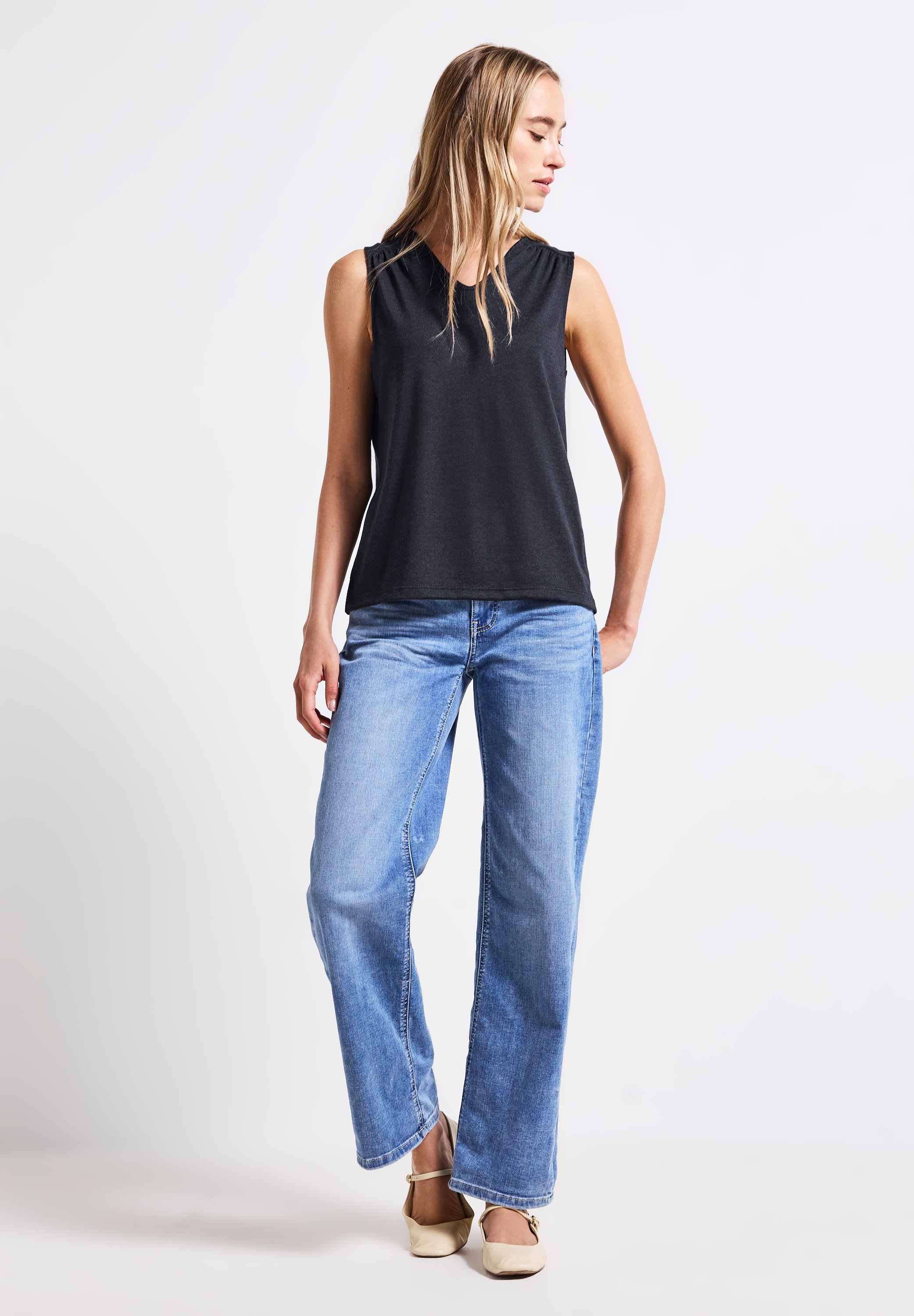 STREET ONE Tanktop, mit V-Ausschnitt