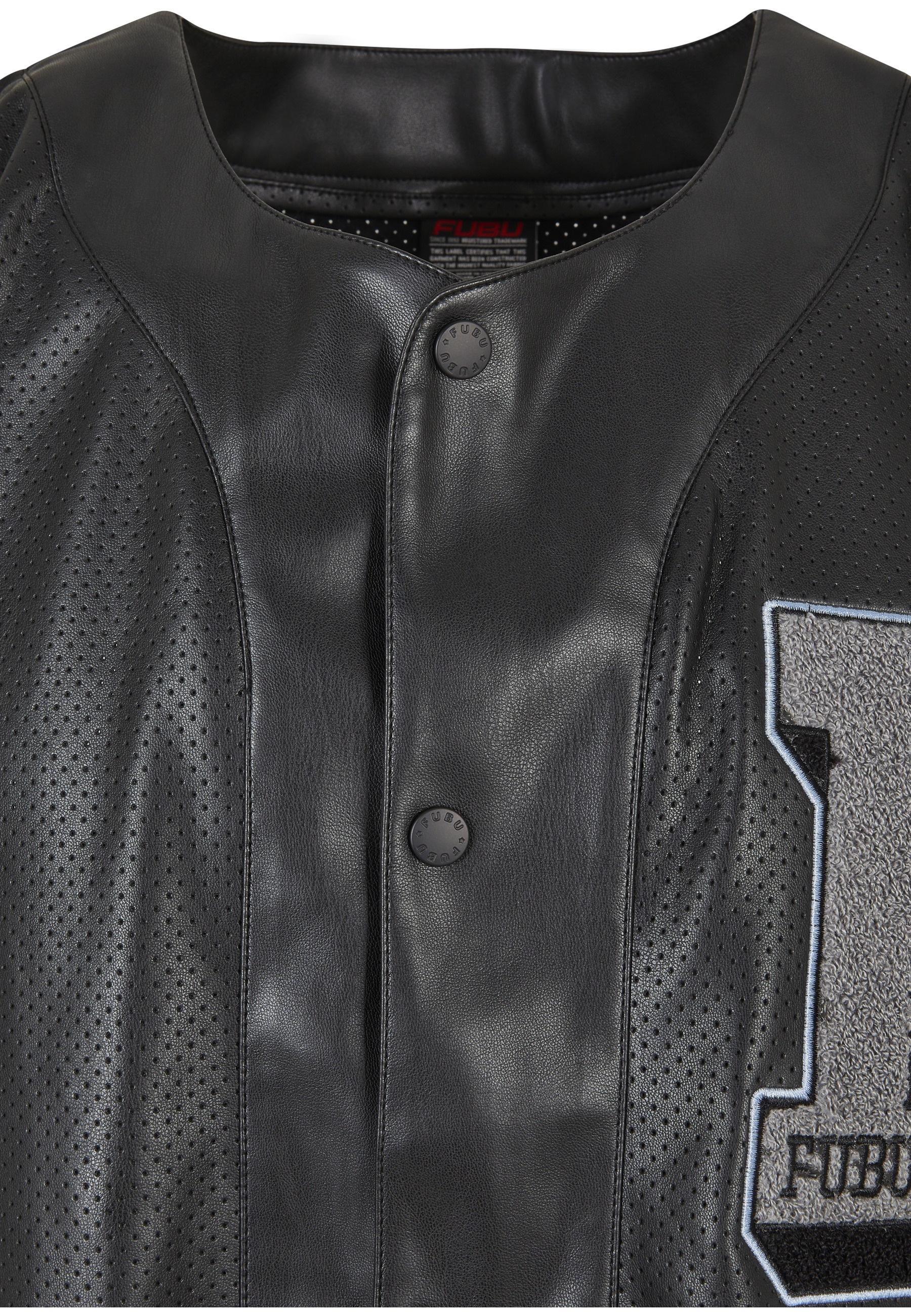 Thumbnail - Fubu Kurzarmshirt "Fubu Herren College Leather Baseball Jersey" 1 Stk.