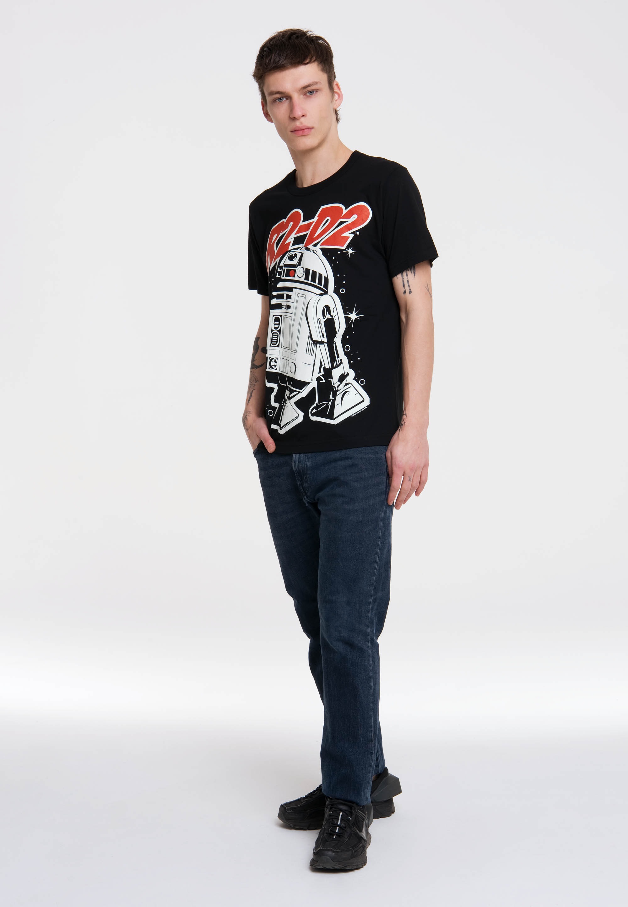 LOGOSHIRT T-Shirt »R2-D2« mit coolem Frontmotiv