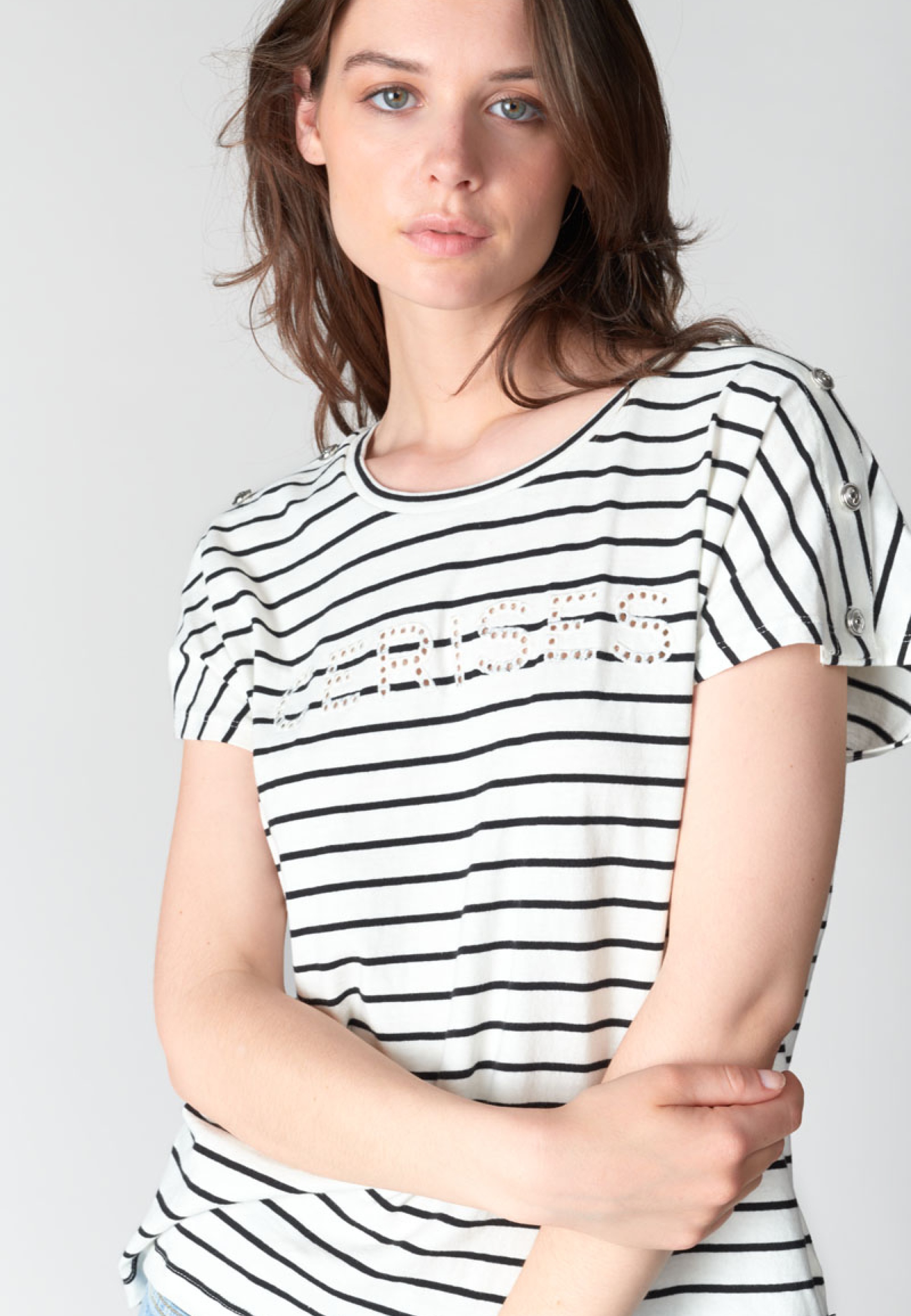 Le Temps Des Cerises T-Shirt »LILAS«, in gestreiftem Design