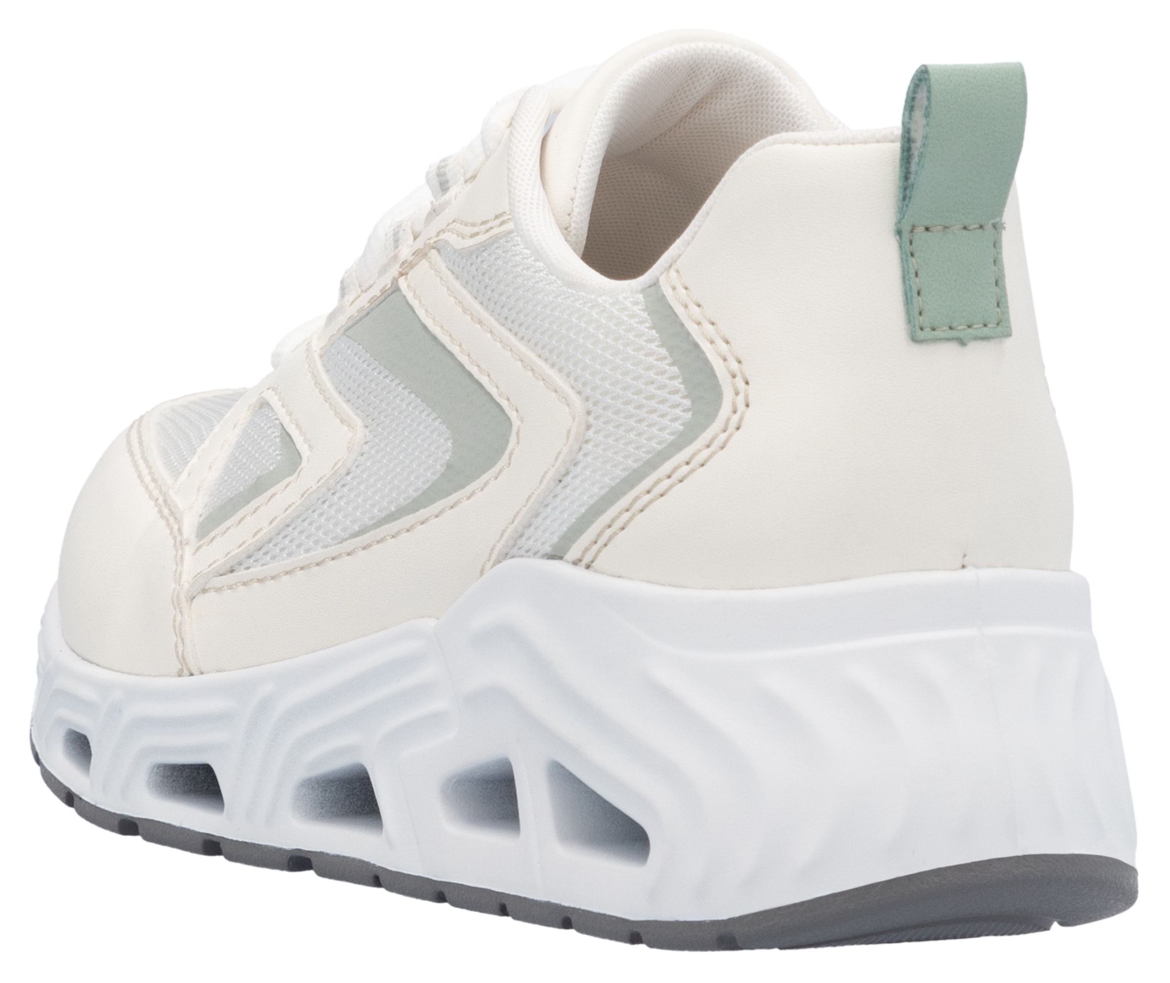 RIEKER Sport Keilsneaker, Halbschuh, Schnürschuh, Freizeitsneaker mit gepolstertem Schaftrand