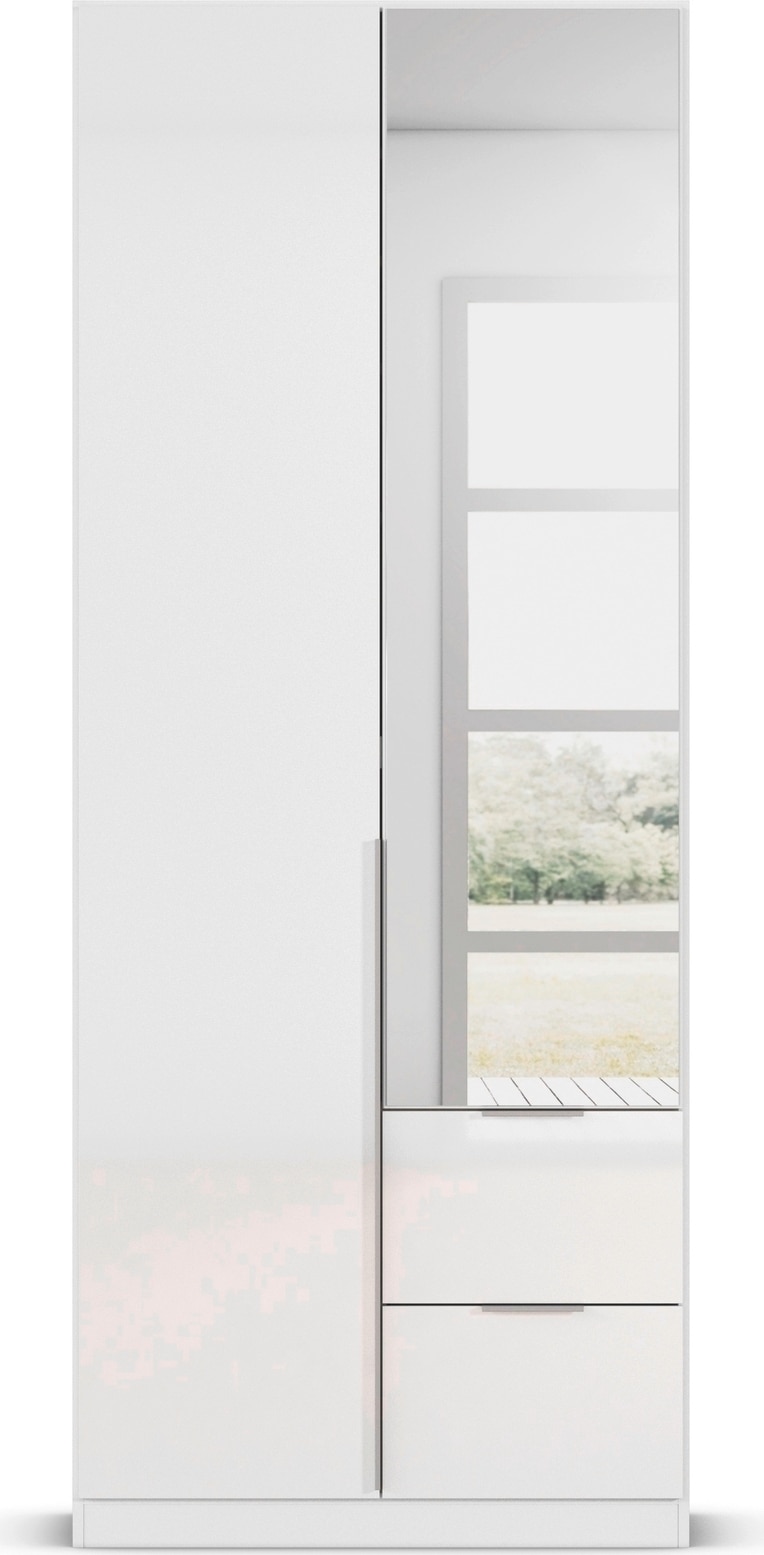 rauch Drehtürenschrank »Kleiderschrank Schrank Garderobe AGORDO mit Dekor- oder Hochglanzfront«, (in zwei Griff-Farben mit Dekor- oder Hochglanzfront), mit Außenschubkästen, in 6 Breiten und 2 Höhen MADE IN GERMANY