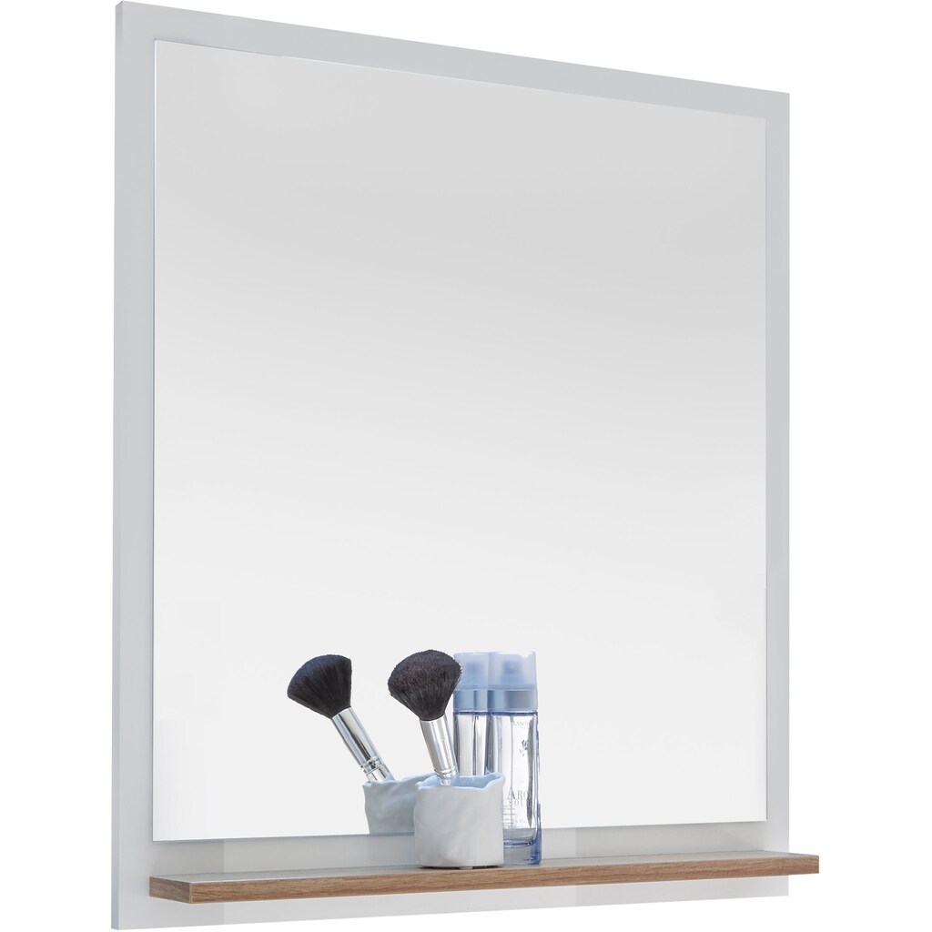 Saphir Badmöbel-Set »Quickset 4-teilig, Waschbeckenunterschrank mit LED-Spiegel«, (5 St.)