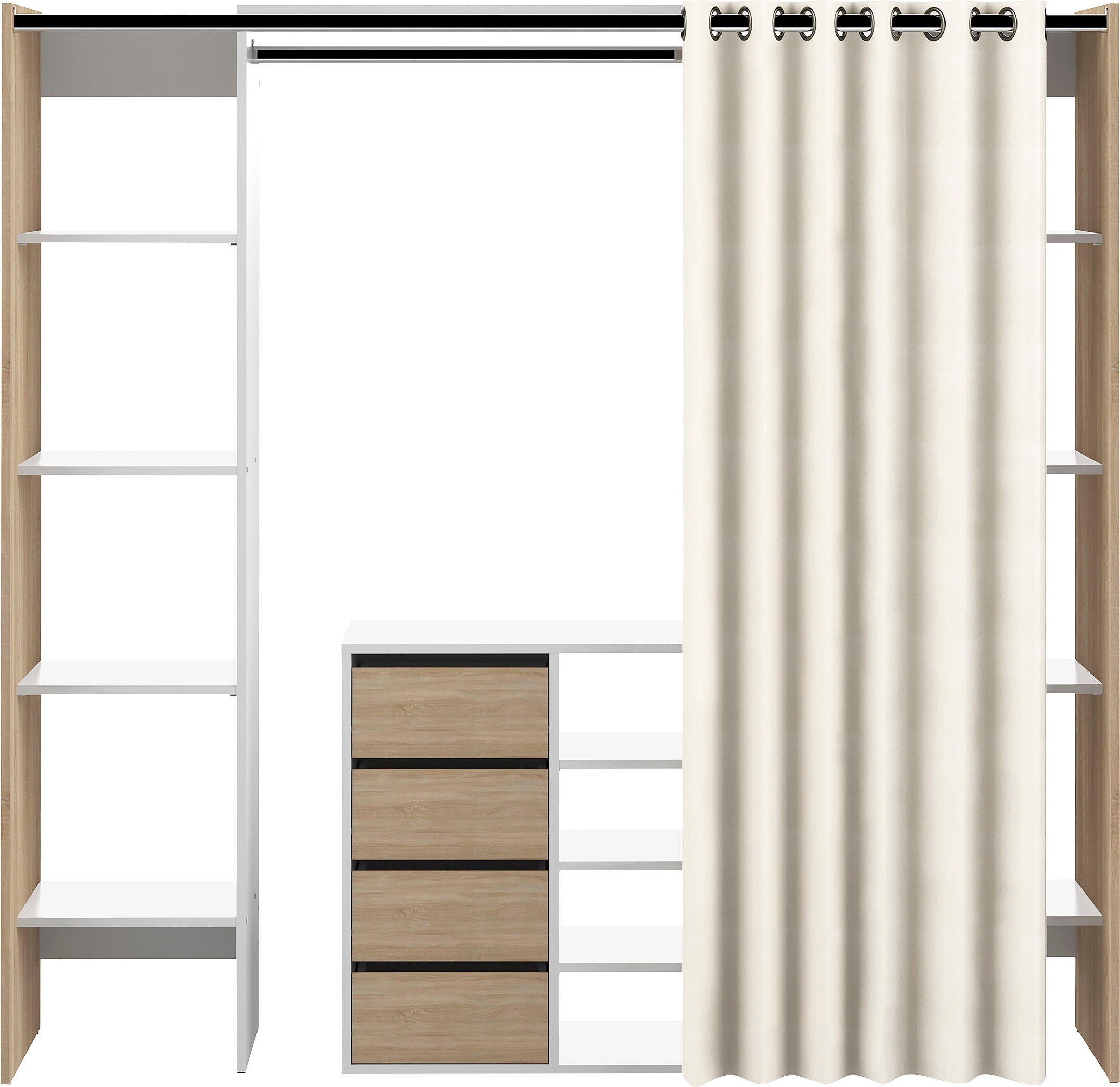 Thumbnail - TemaHome Kleiderschrank "TOM", ausziehbar auf 185,3 cm