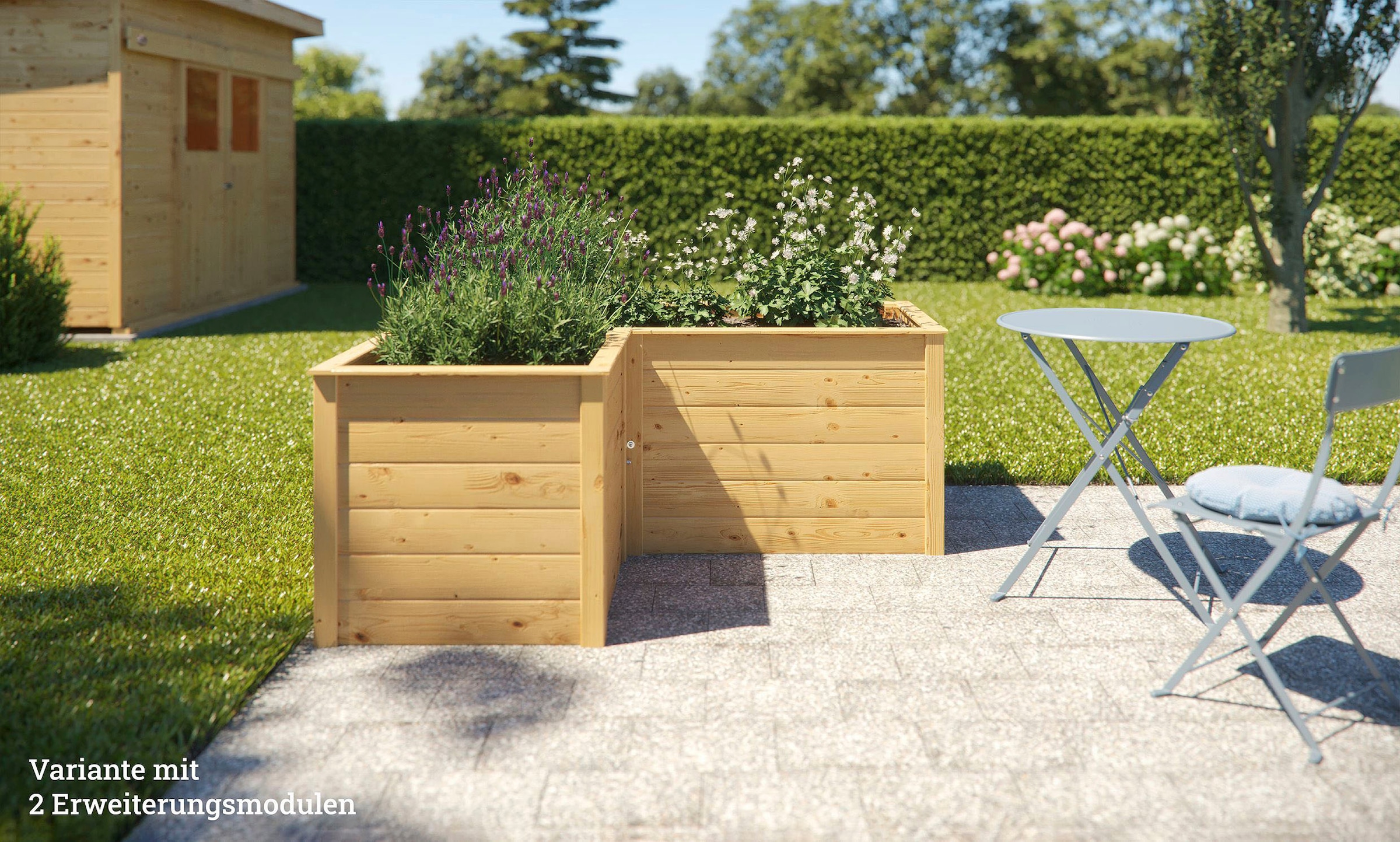weka Hochbeet »Modular« Ergänzungssatz , 21 mm, natur, 67 cm