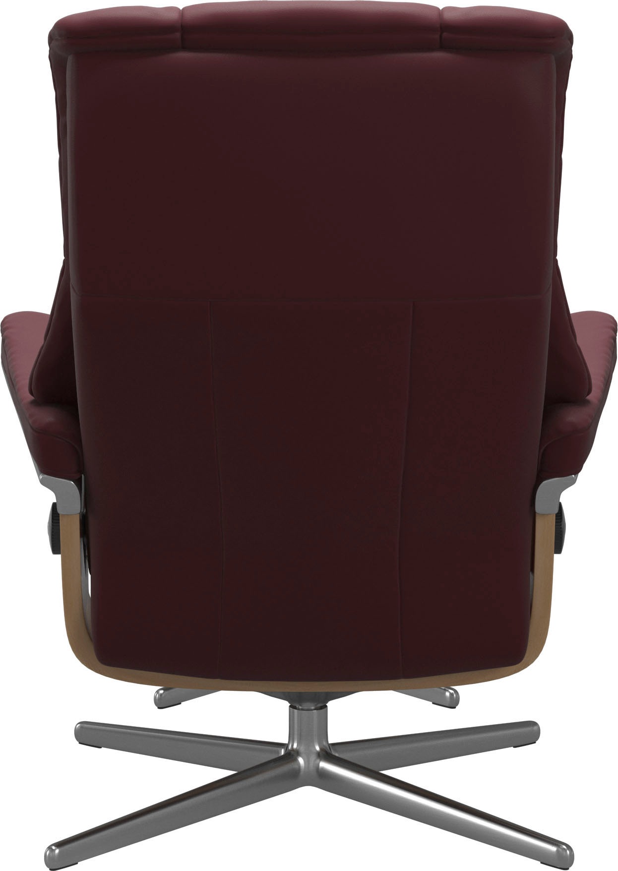 Relaxsessel STRESSLESS "Mayfair", rot (bordeaux batick), B:92cm H:103cm T:79cm, Leder BATICK: BATICK ist ein leicht korrigiertes, durchgefärbtes und genarbtes Möbelleder, bei dem die meisten Unebenheiten und Spuren in der Regel entfernt wurden., Sessel, R 3