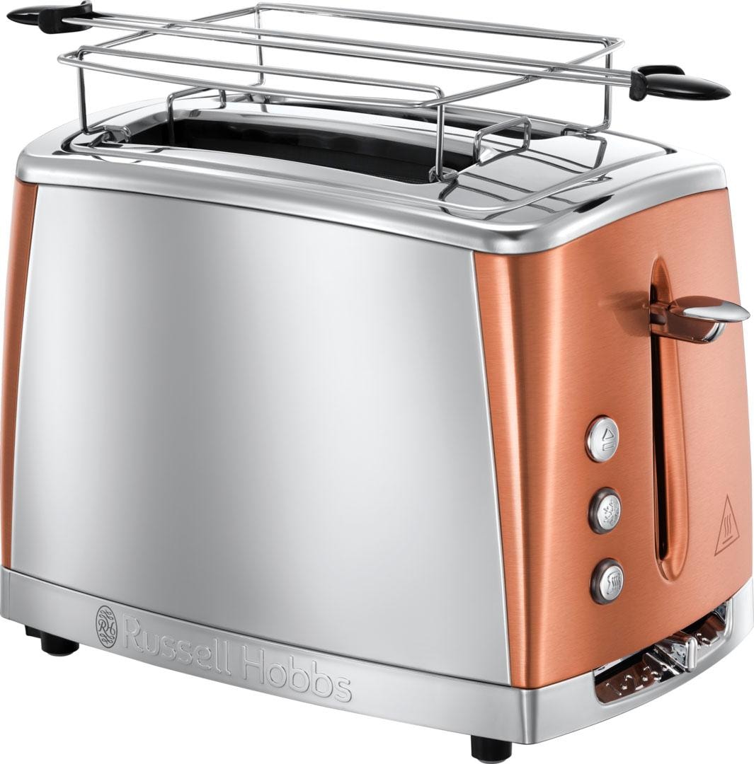 RUSSELL HOBBS Toaster »Luna Copper Accents 24290-56«, 2 lange Schlitze, für 2 Scheiben, 1550 W