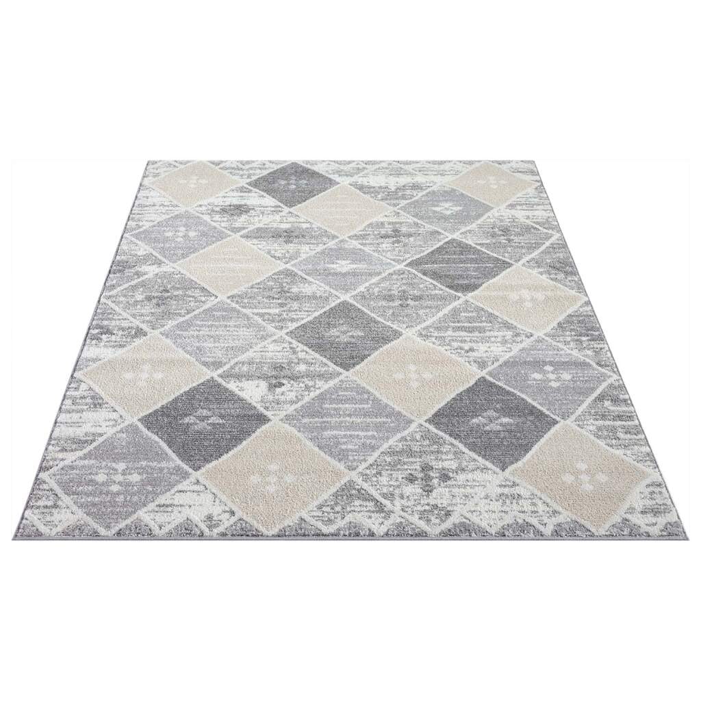 Carpet City Teppich »FLAIR179«, rechteckig, 11 mm Höhe, Kurzflor-Teppich, Skandi-Stil, Wohnzimmer