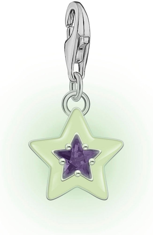 THOMAS SABO Charm Stern »mit Steinen und Kaltemaille, 2039-041-13, 2043-496-7, 2044-041-14«, mit Glas-Keramik Stein oder Zirkonia (synth.)