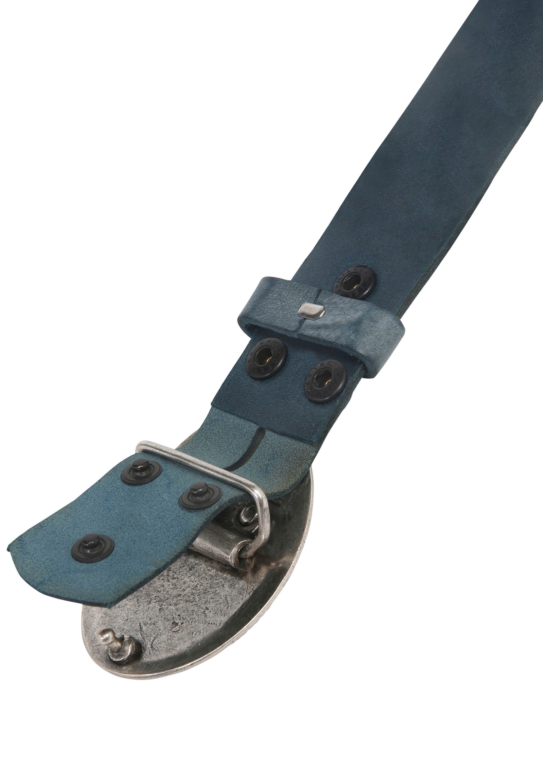 Rettungsring Gürtel Ledergürtel mit austauschbarer Schließe "Oval Matt Gehä günstig online kaufen