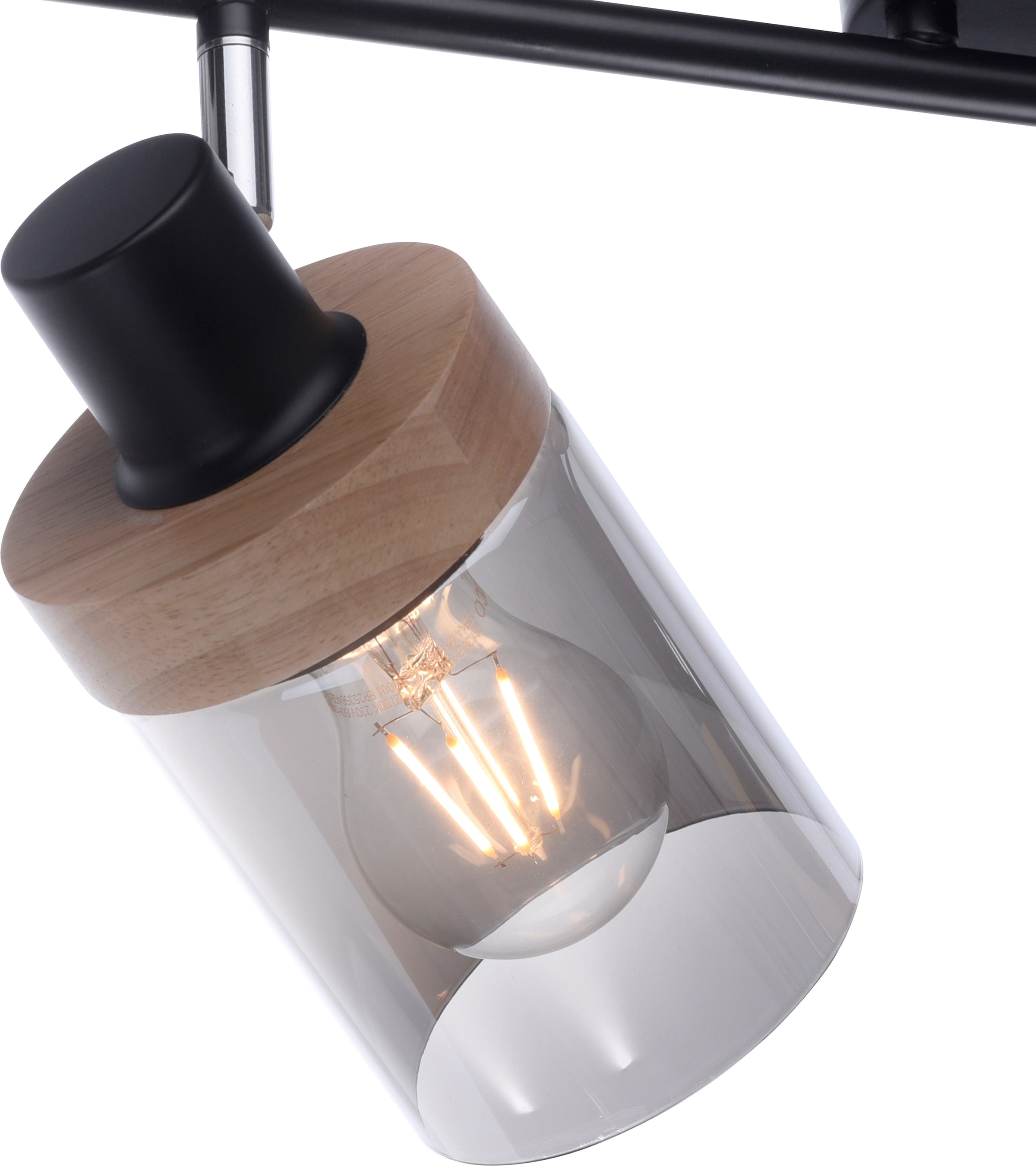 | - E27 2 geeignet BAUR Wandlampe, »Tendon«, affaire Home Glas, Leuchtmittel flammig-flammig, schwenkbar drehbar, Deckenleuchte für