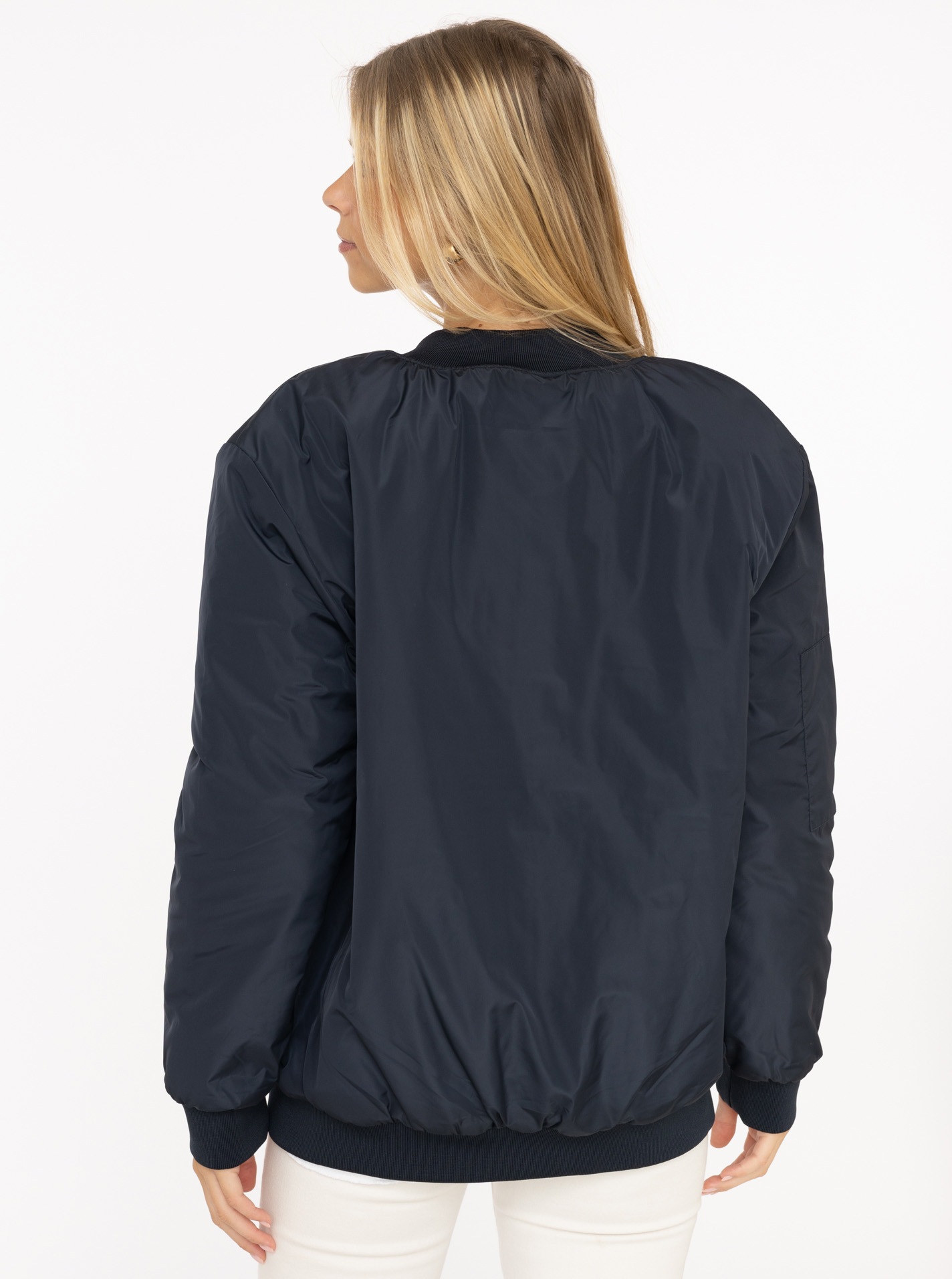 Thumbnail - Zwillingsherz Bomberjacke ""Happy"" ohne Kapuze verdeckter Reißveschluss, Taschen