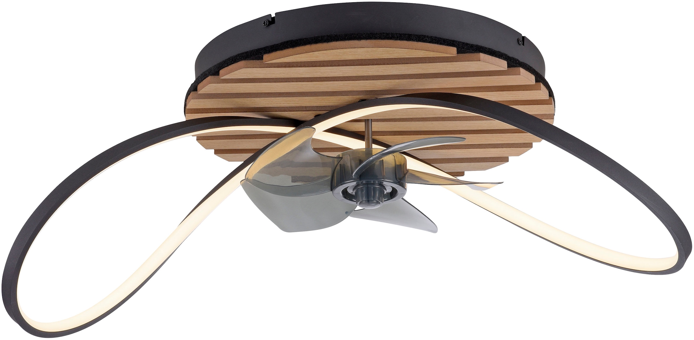 andas Deckenleuchte »Unnestad Akustikpaneele«, 1 flammig, Leuchtmittel LED-Board | LED fest integriert, Deckenventilator, Holz, Akustik, Paneele, Ventilator, Lampe