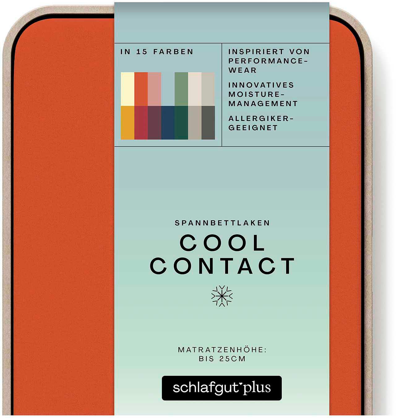 Schlafgut Spannbettlaken »Cool Contact«, 100% gekämmte Mikrofaser
