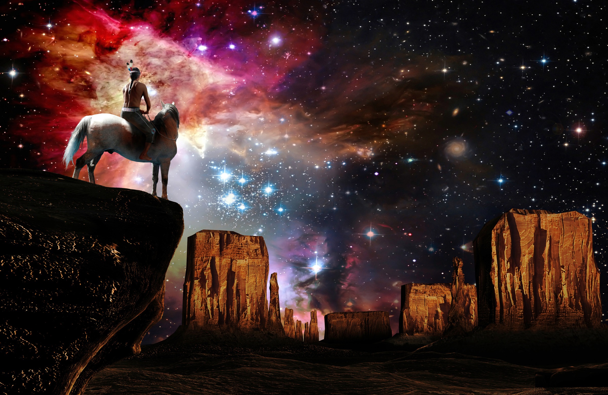 Papermoon Fototapetas »ABSTRAKT GALAXIE LANDSCHA...