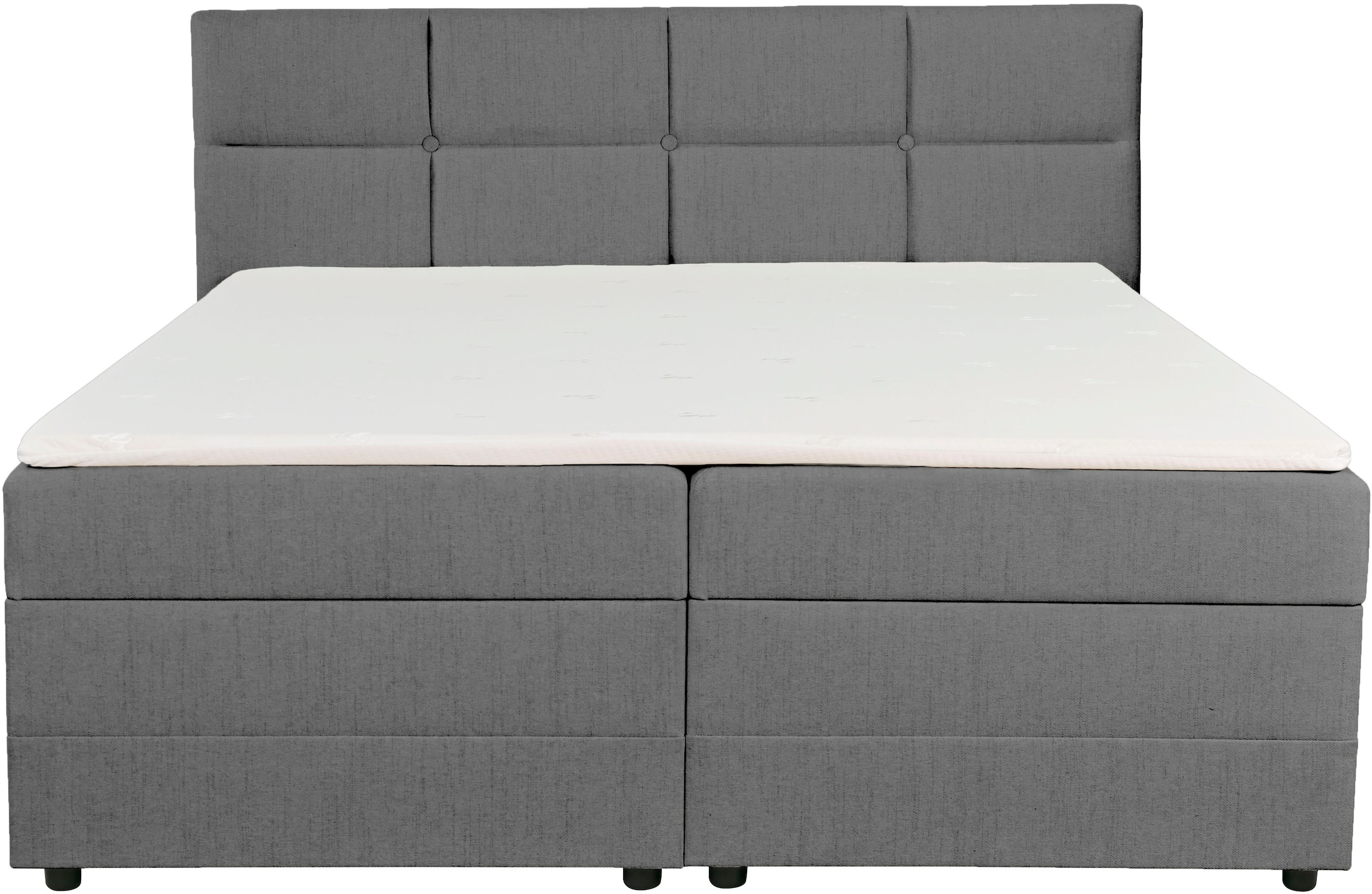 INOSIGN Boxbett »Fillmore inkl. Bettkasten, Liegefläche 180x200 cm, in Boxspring-Optik«, inkl. Topper, erhältlich in verschiedenen Farben