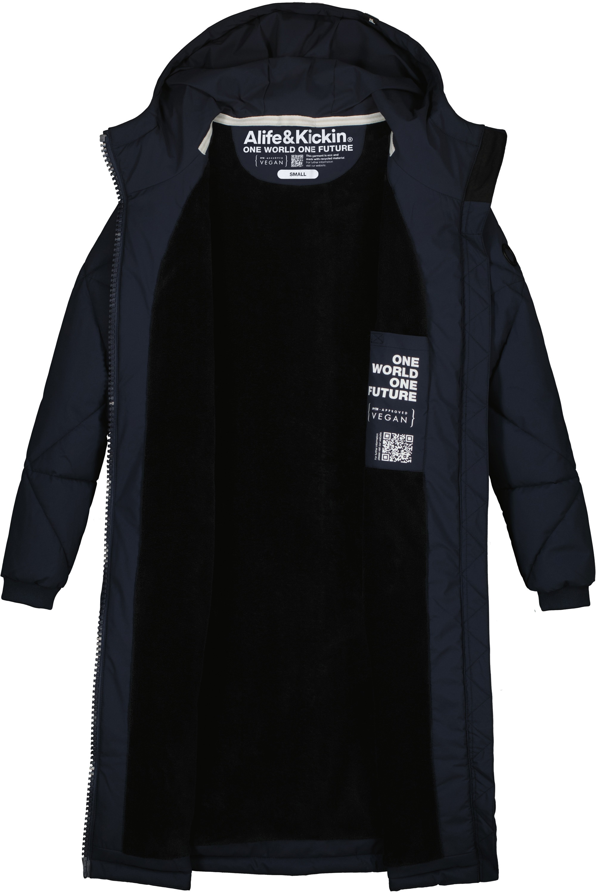 Alife & Kickin Winterjacke »Damen EnyaAK A«, Figurnah geschnittener Wintermantel mit 2-Wege Reißverschluss