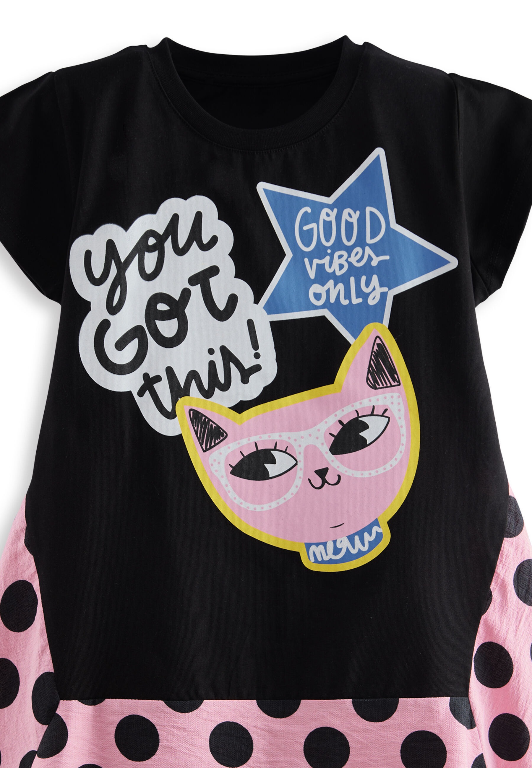 Denokids Sommerkleid »Cool Kitty«, mit Kätzchen-Design