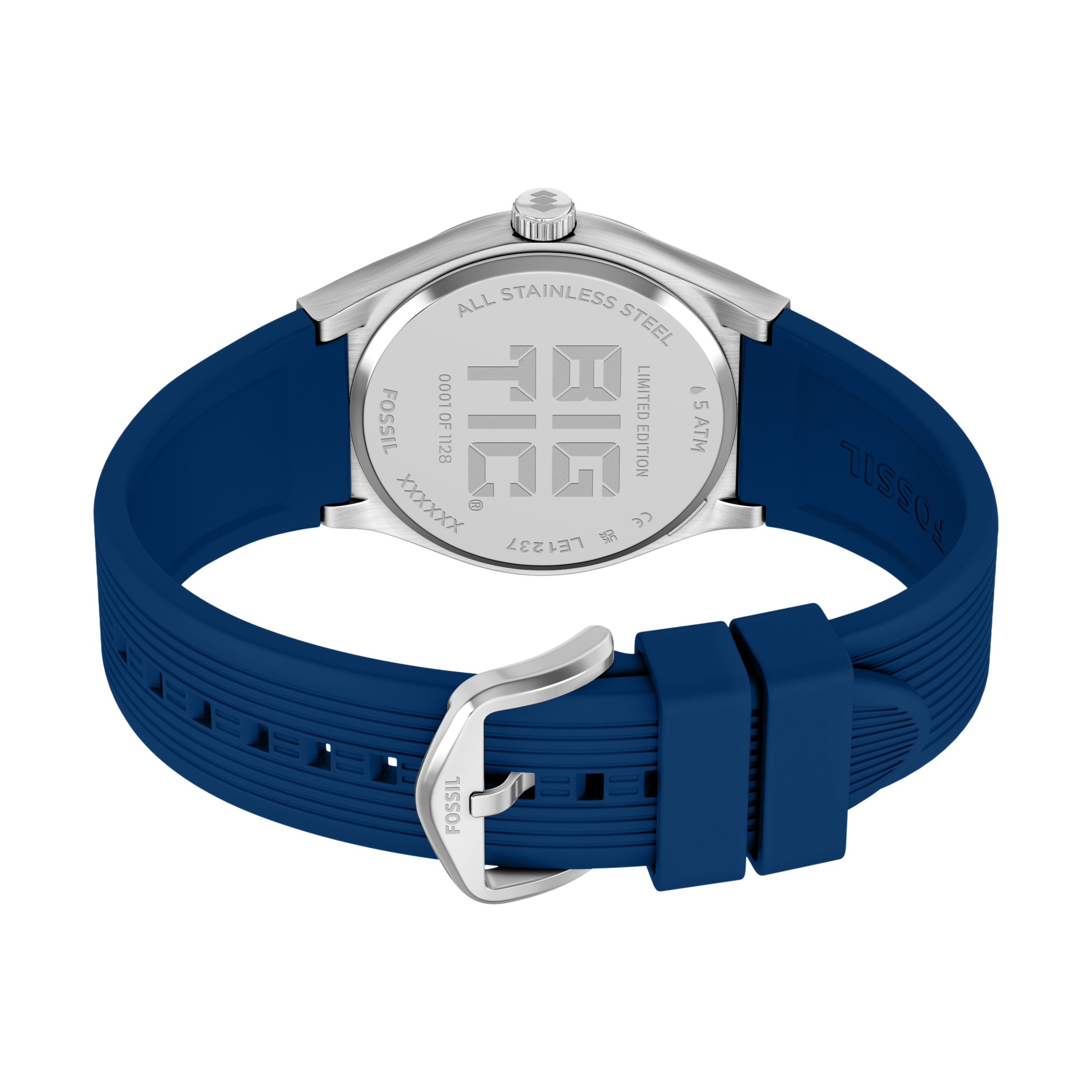 Fossil Quarzuhr »Archival Big Tic« Armbanduhr, Herrenuhr, Silikonarmband, analog, digital