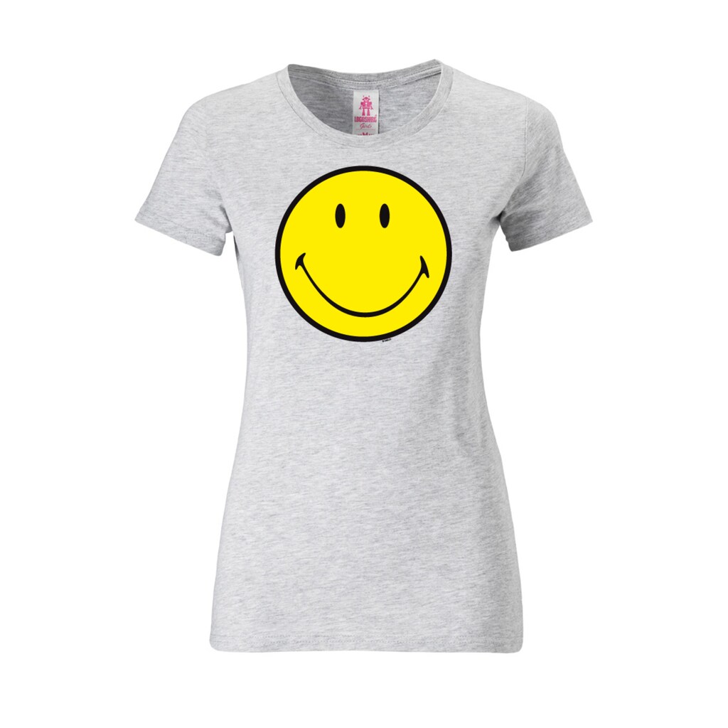 LOGOSHIRT T-Shirt »Original Smiley Face«, mit lustigem Frontprint