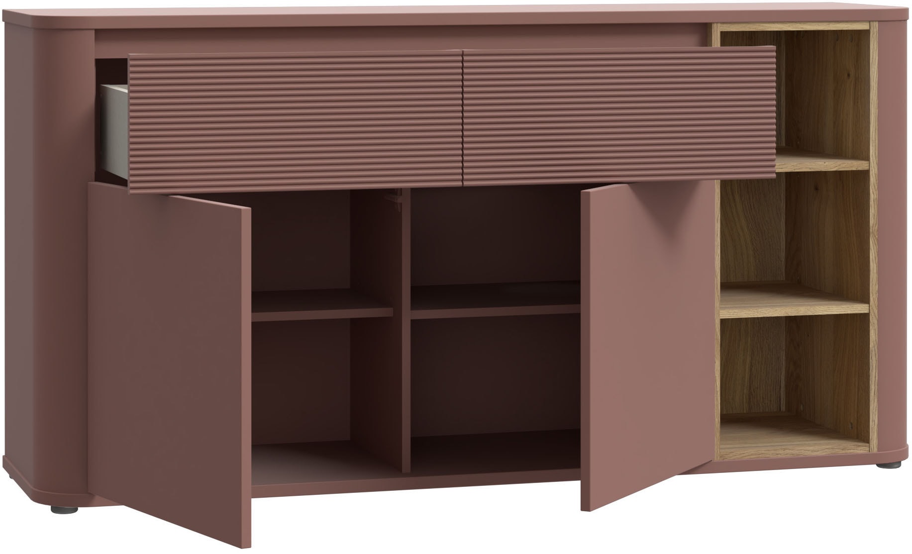 FORTE Sideboard B/H/T 160/83,1/41,3 cm , Stauraum, MDF Front