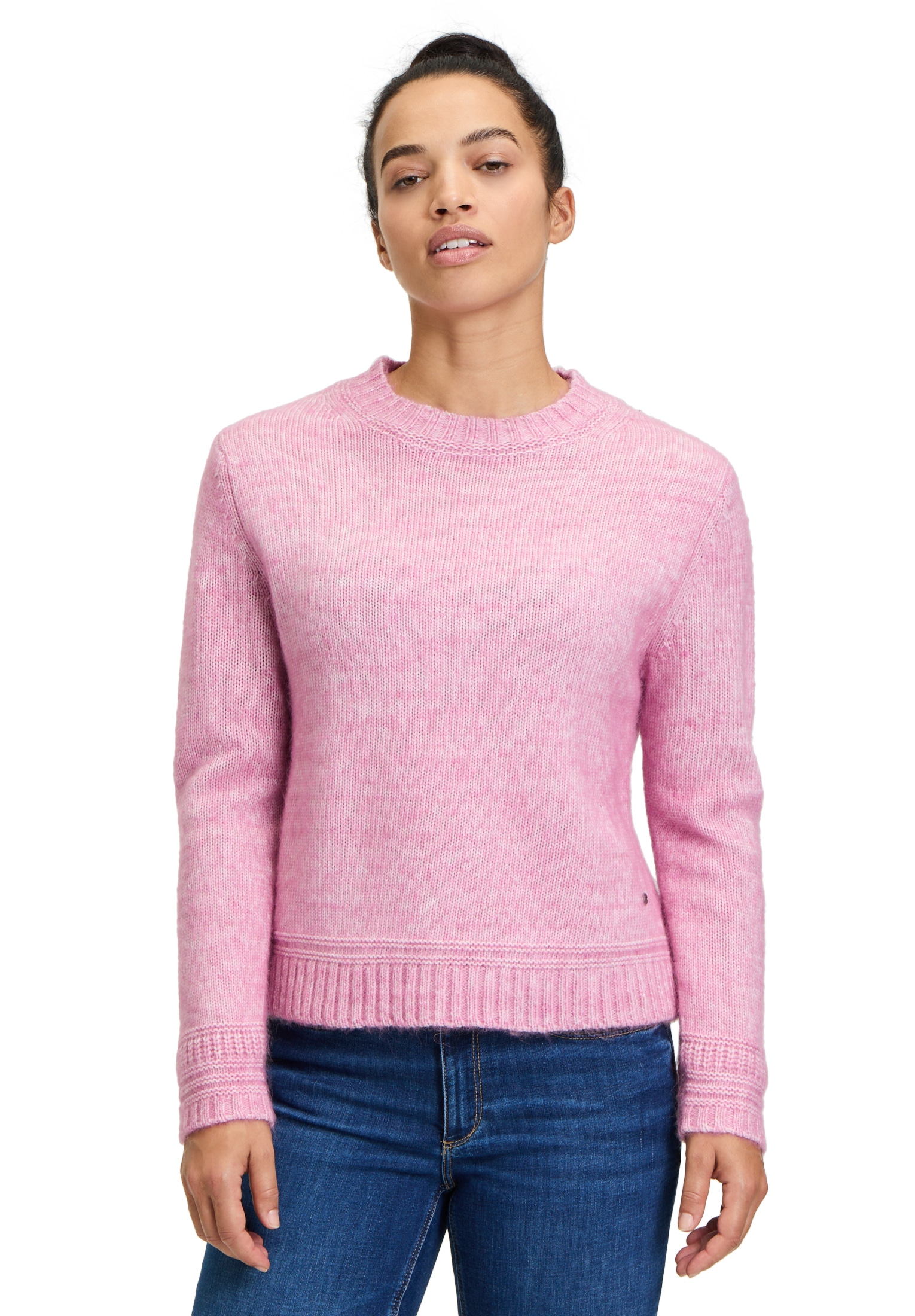 Betty&Co Strickpullover "Damen mit Rippbündchen", 1 Stk. Rippbündchen günstig online kaufen