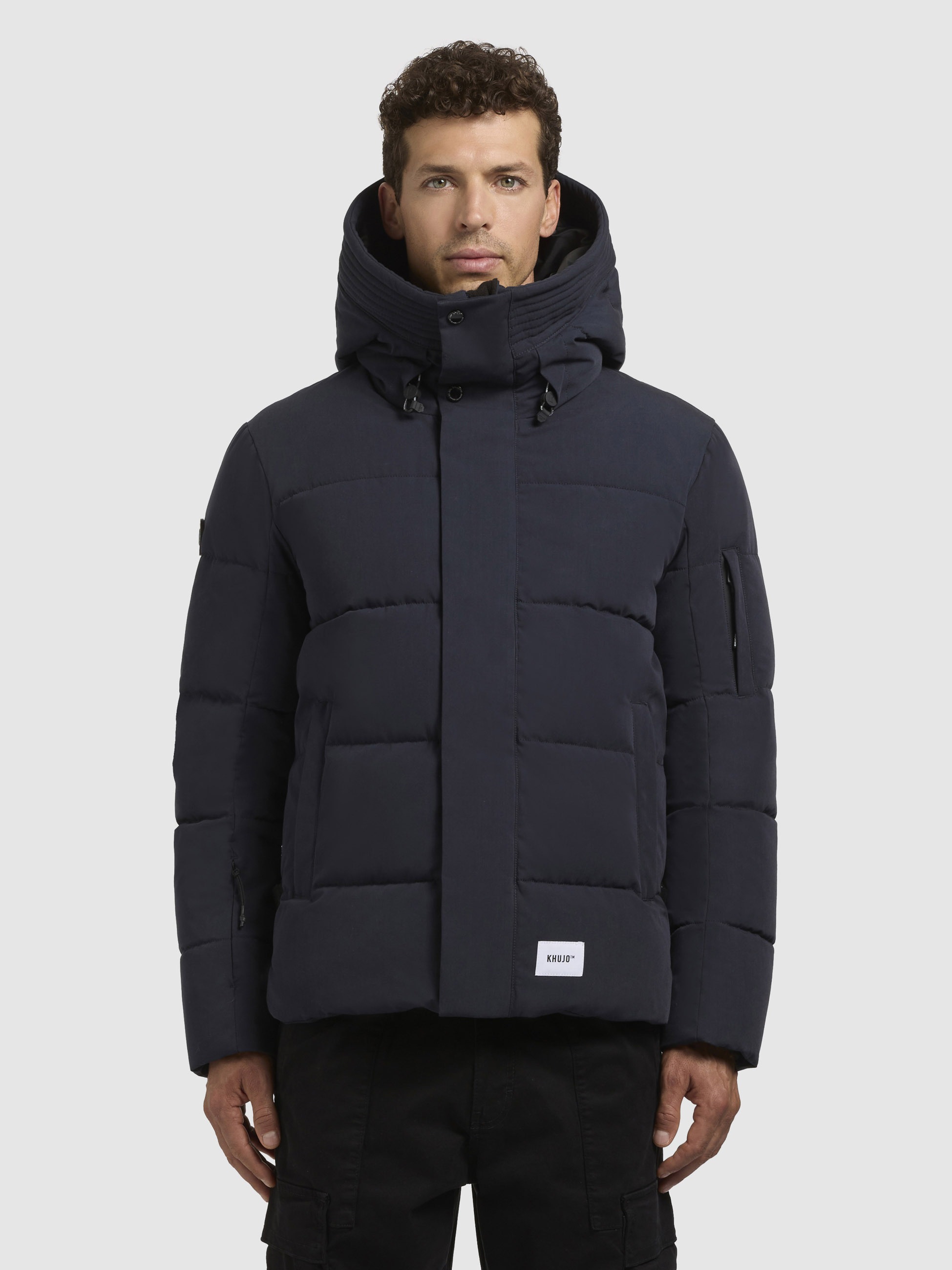 khujo Steppjacke »BARD«, mit Kapuze